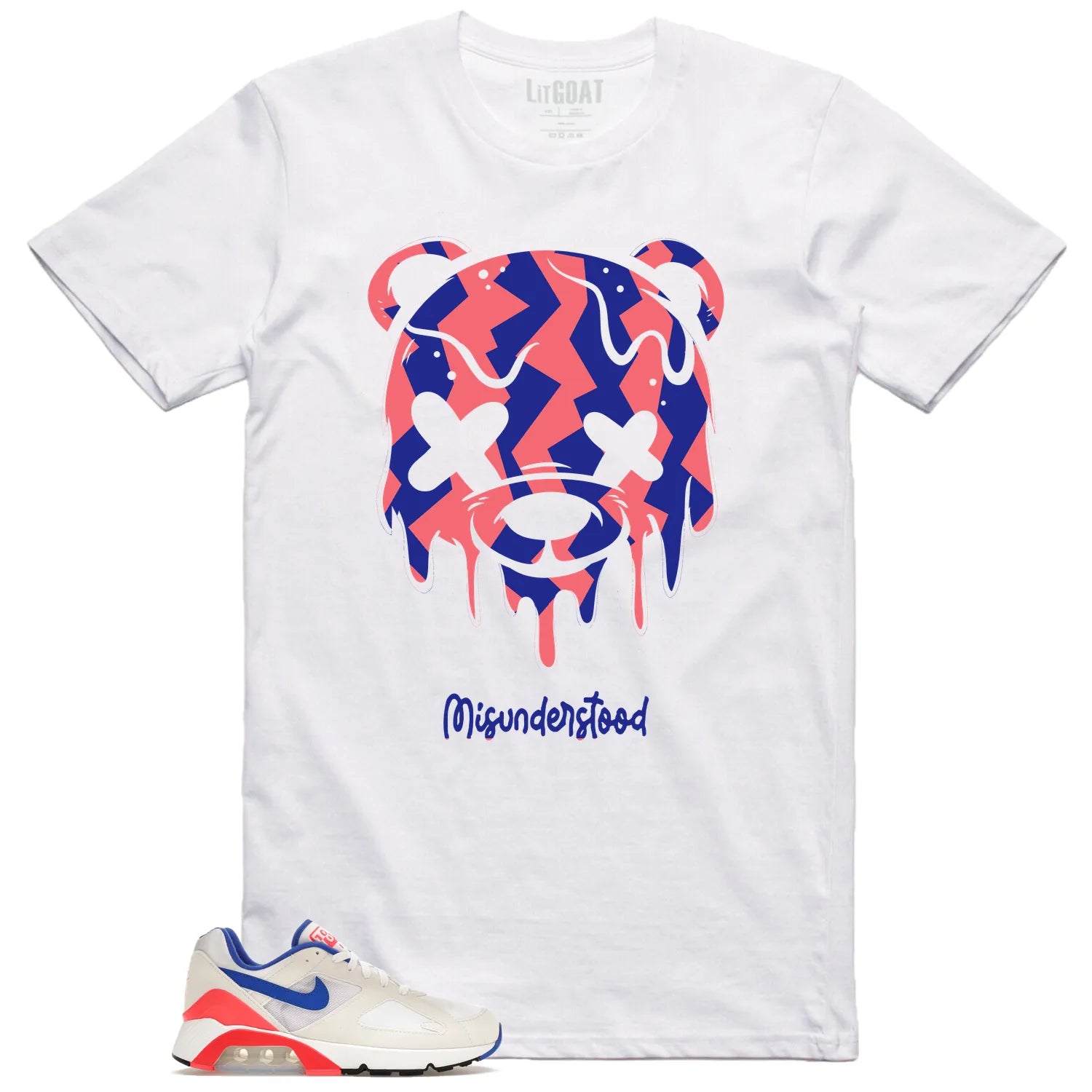 Drippy Bear Shirt to Match Air Max 180 Ultramarin 2024 FJ9259-100 T-Shirt, Sneaker Match Tee