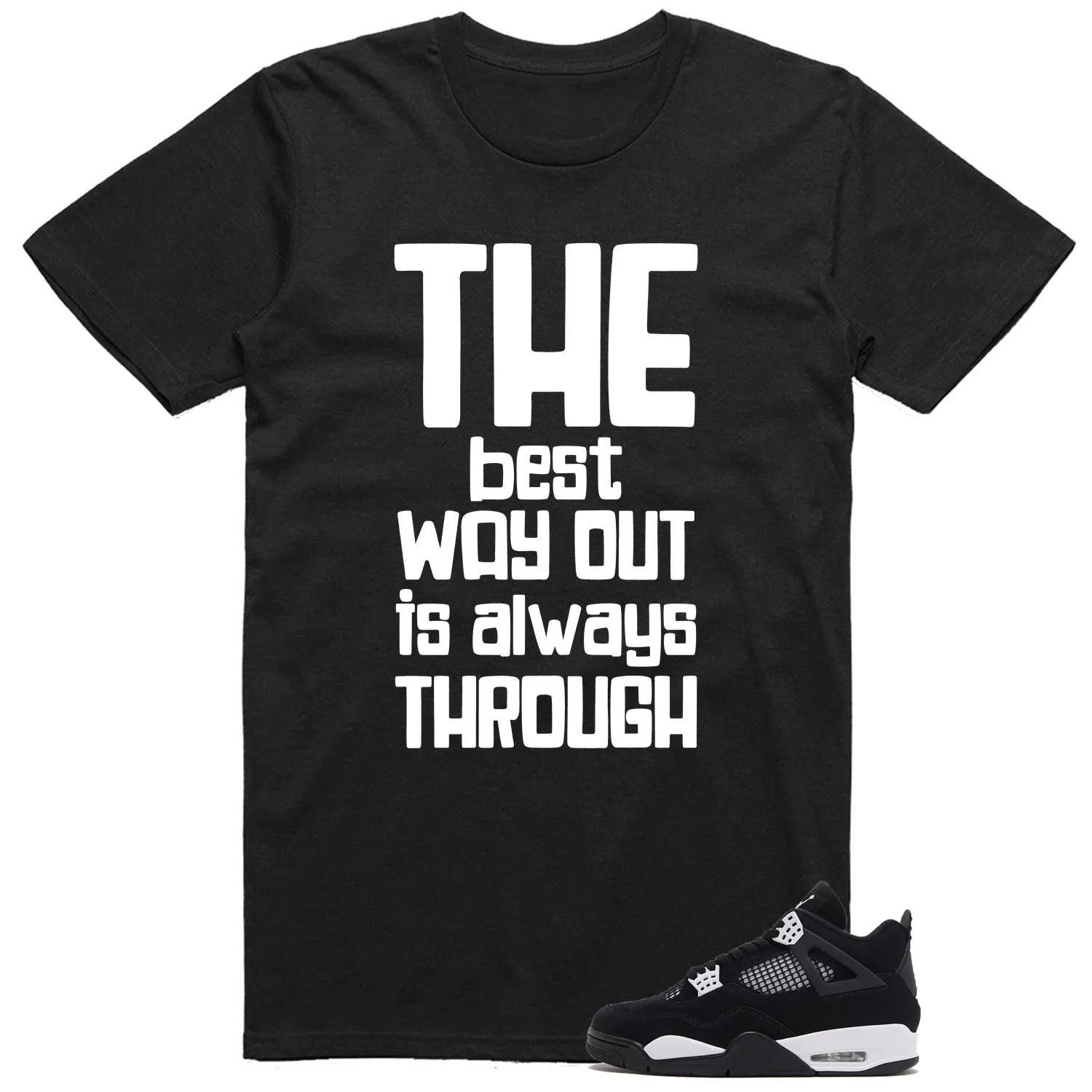 Best Way Shirt to Match Air Jordan 4 White Thunder FQ8138-001 T-Shirt, Sneaker Match Tee