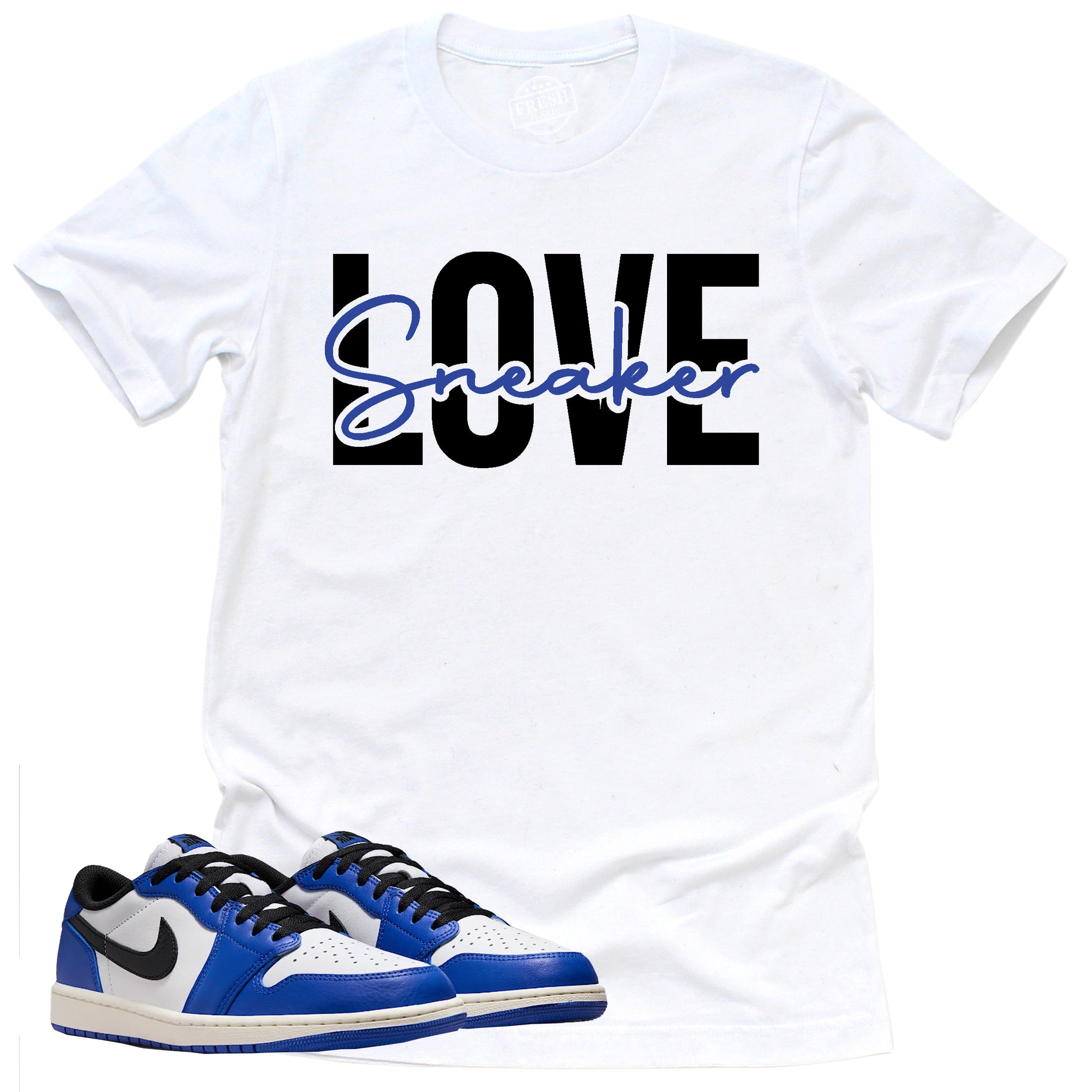 Sneaker Love Shirt, Retro Air Jordan 1 Low Game Royal Shirt Match Sneaker ,CZ0790-140 T-Shirt, Sneaker Match Tee