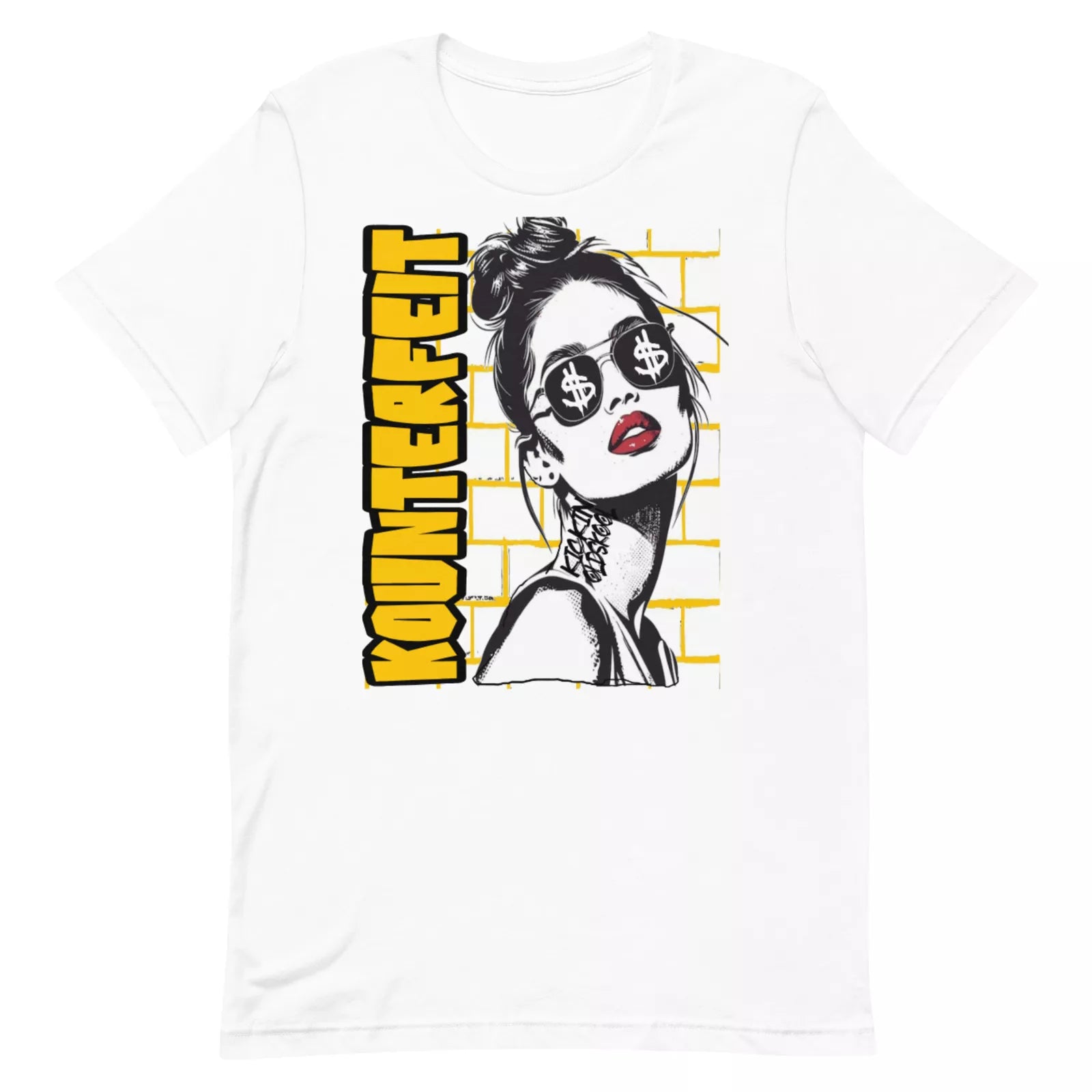 Shirt to Match Jordan Retro 1 Yellow Ochre - Girl Money Graphic Sneaker Tee DZ5485-701 T-Shirt, Sneaker Match Tee