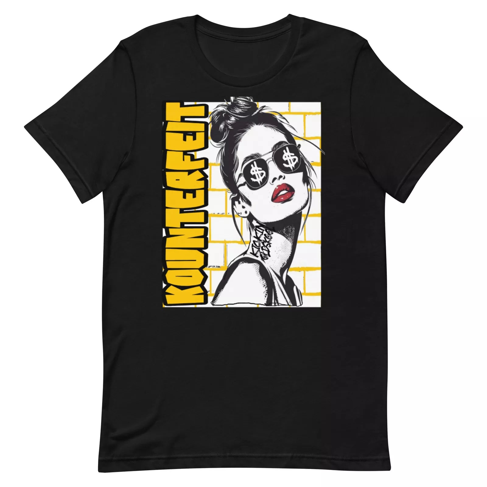 Shirt to Match Jordan Retro 1 Yellow Ochre - Girl Money Graphic Sneaker Tee DZ5485-701 T-Shirt, Sneaker Match Tee