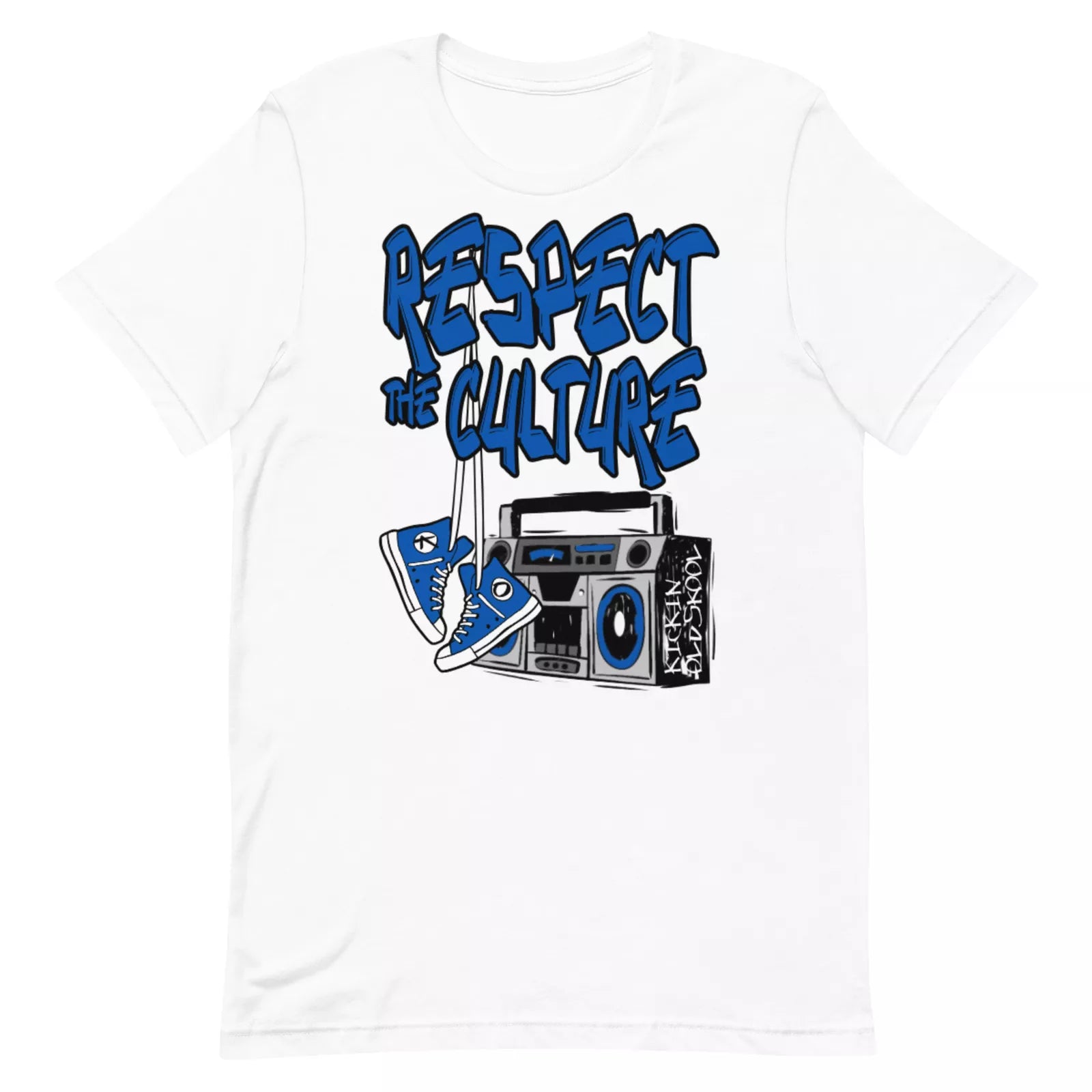 Shirt to Match Jordan Retro 4 Military Blue - Respect Culture Sneaker Tee FV5029-141 T-Shirt, Sneaker Match Tee
