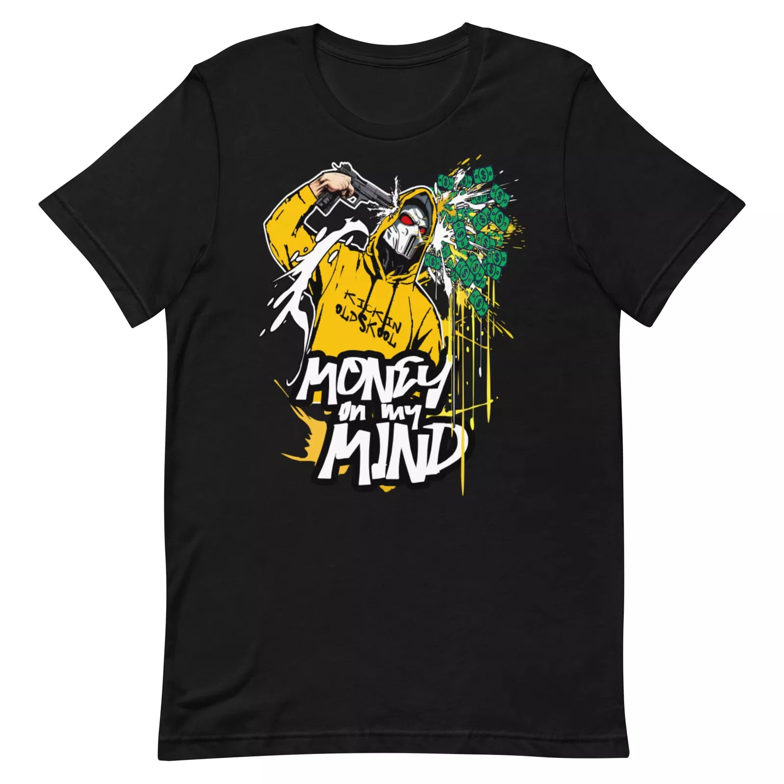 Shirt to Match Jordan Retro 1 Yellow Ochre - Money Mind Graphic Sneaker Tee DZ5485-701 T-Shirt, Sneaker Match Tee