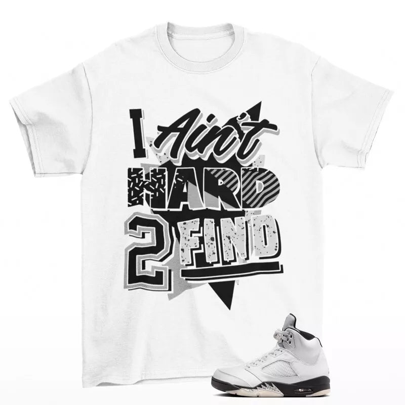 Rare Find Shirt White to Match Jordan 5 Retro Reverse Metallic DD0587-110 T-Shirt, Sneaker Match Tee
