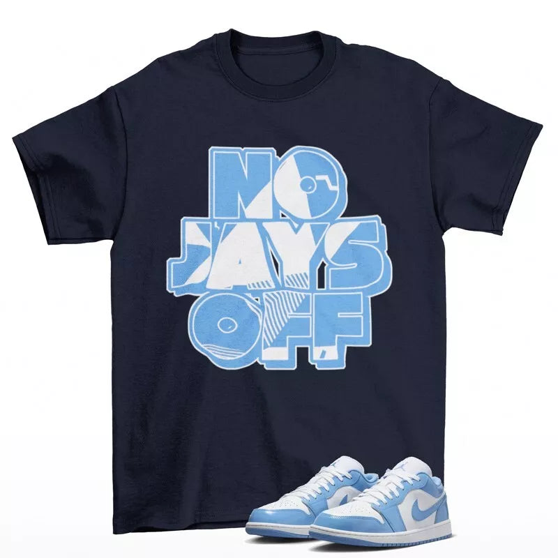 Jay All Day Shirt Blue to Match Jordan 1 Low White Legend Blue FZ2138-114 T-Shirt, Sneaker Match Tee