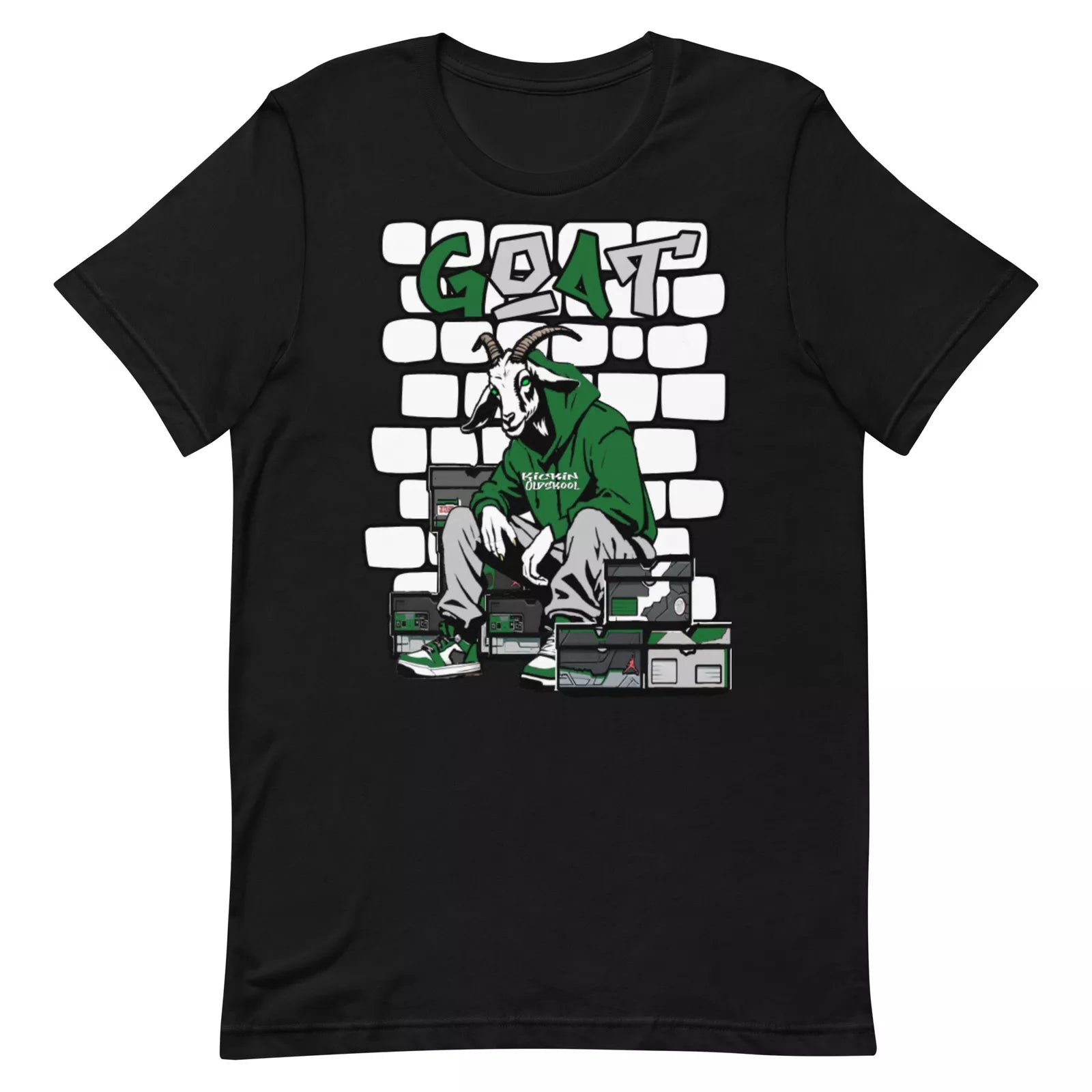 Shirt to Match Jordan 4 Retro Oxidized Green FQ8138-103 - GOAT Shoebox Graphic Sneaker Tee T-Shirt, Sneaker Match Tee