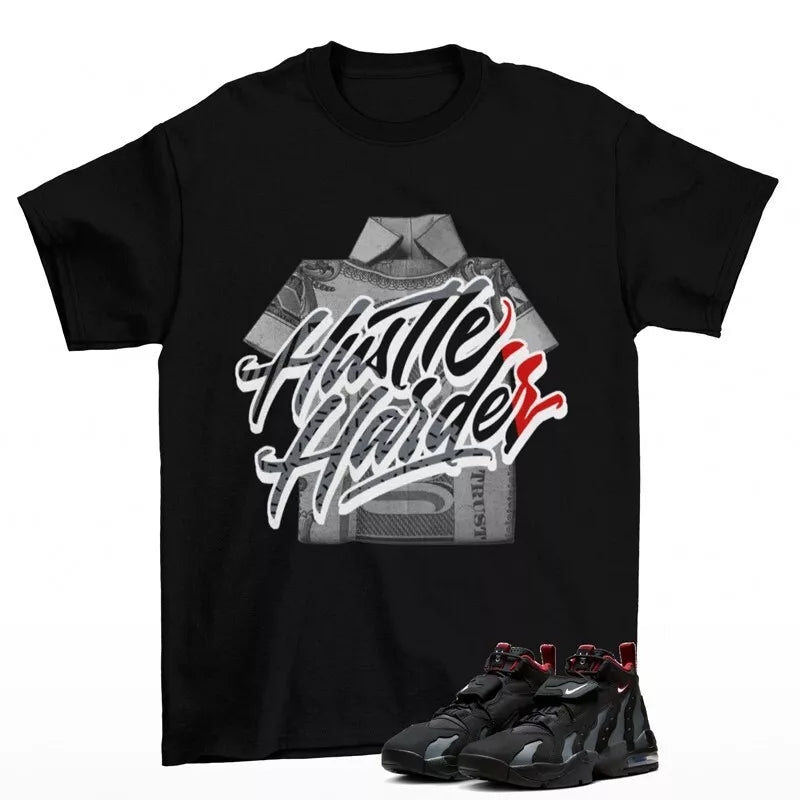 Hustle Sneaker Shirt Black to Match Air DT Max 96 Falcons HQ3620-010 T-Shirt, Sneaker Match Tee