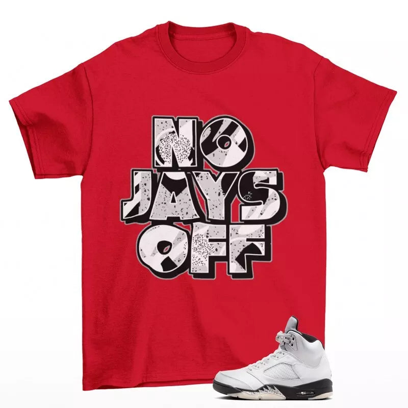Jay All Day Shirt Red to Match Jordan 5 Retro Reverse Metallic DD0587-110 T-Shirt, Sneaker Match Tee