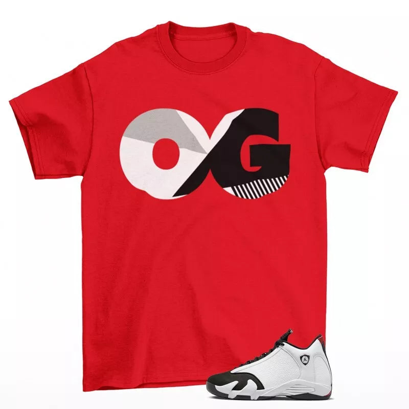 Sneaker OG Shirt Red to Match Jordan 14 Retro Black Toe 487471-160 T-Shirt, Sneaker Match Tee