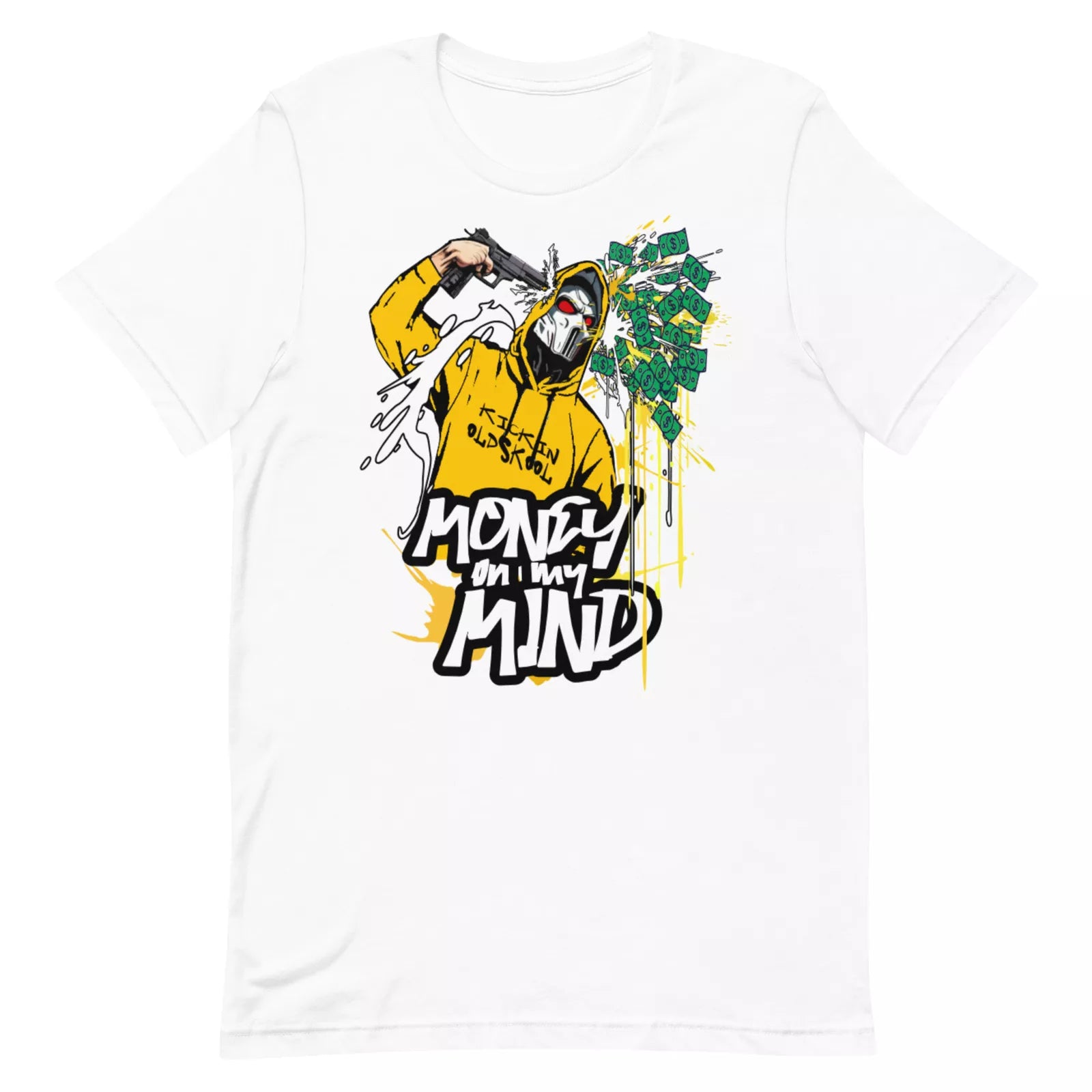 Shirt to Match Jordan Retro 1 Yellow Ochre - Money Mind Graphic Sneaker Tee DZ5485-701 T-Shirt, Sneaker Match Tee