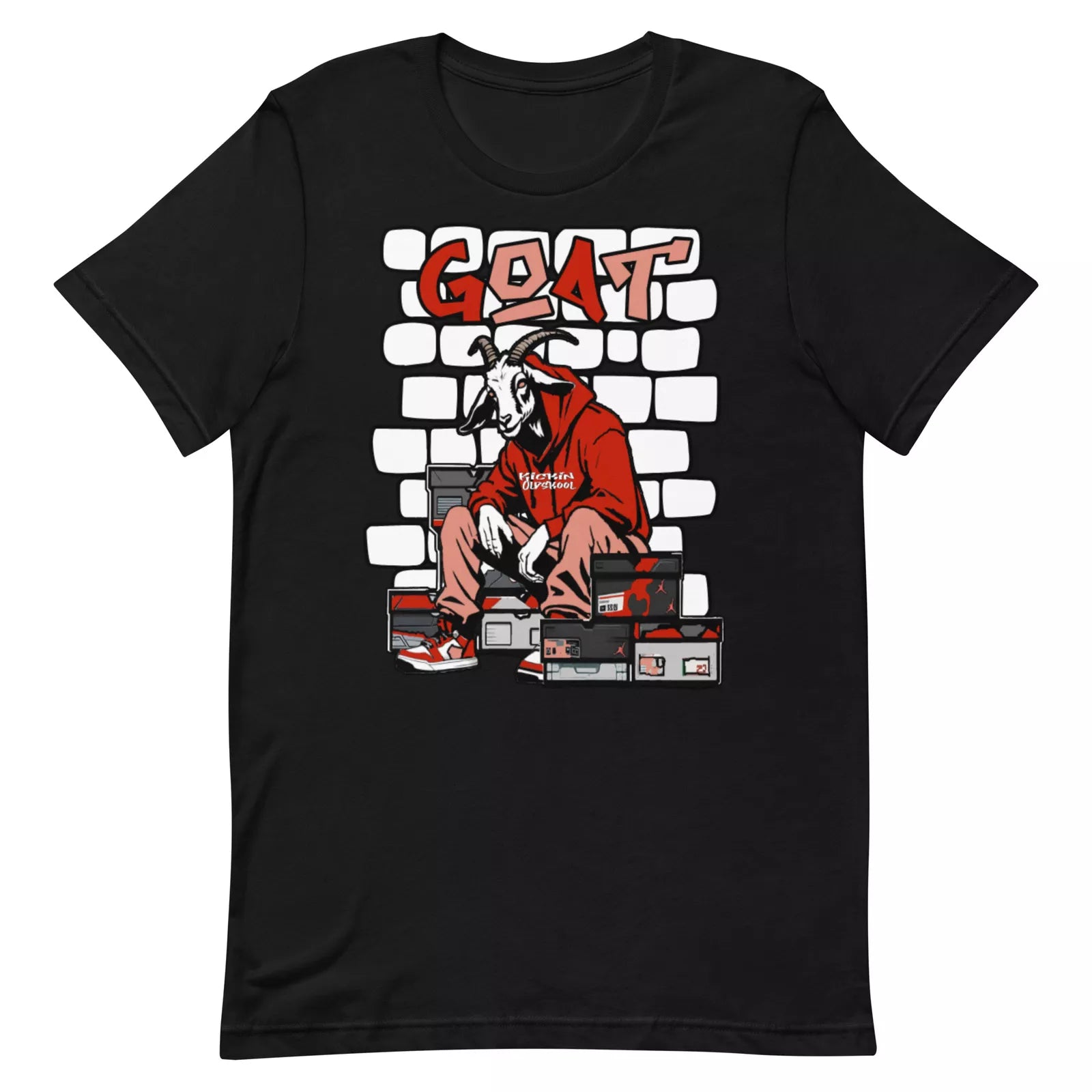Shirt to Match Jordan Retro 13 Dune Red - GOAT Streetwear Graphic Sneaker Tee DJ5982-601 T-Shirt, Sneaker Match Tee