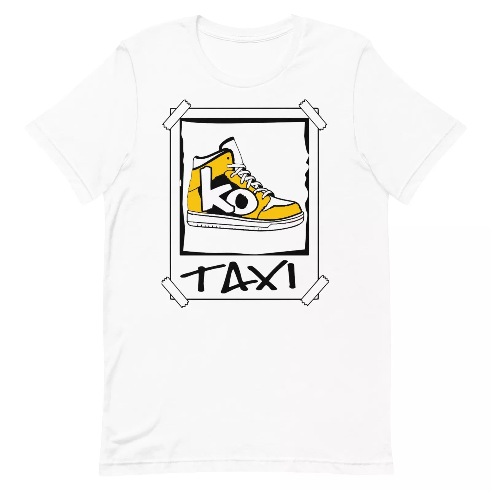 Shirt to Match Jordan Retro 1 High Taxi Yellow Toe - Sneaker Graphic Tee 555088-711 T-Shirt, Sneaker Match Tee