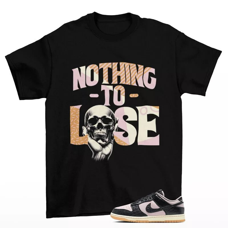 No Lose Shirt to Match Dunk Low Black Croc Platinum Violet HF9191-001 T-Shirt, Sneaker Match Tee