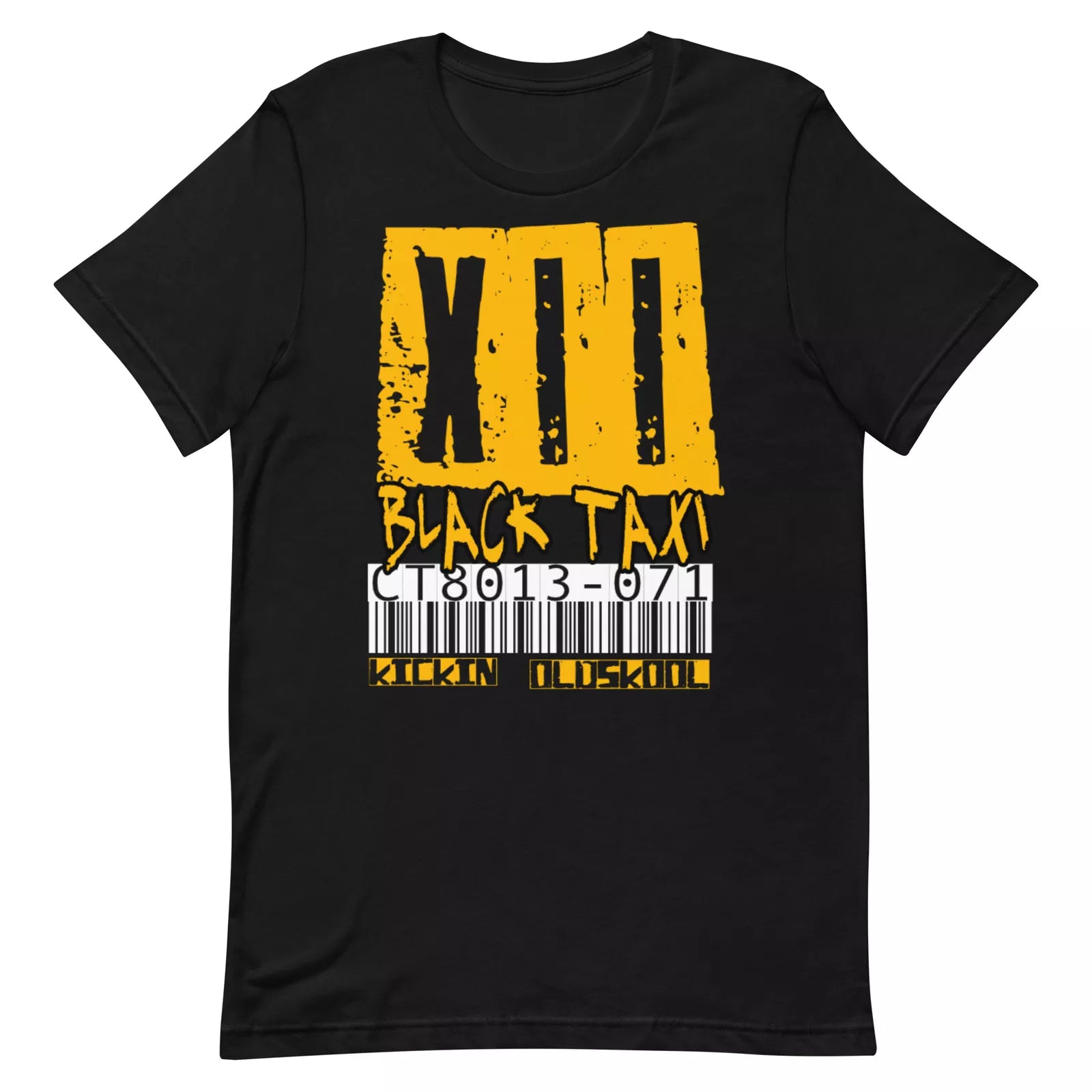 Shirt to Match Jordan Retro 12 Black Taxi - Barcode Colorway Graphic Tee CT8013-071 T-Shirt, Sneaker Match Tee
