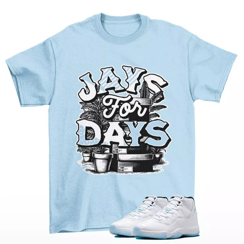 Stacked Legend Blue Shirt to Match Jordan 11 Retro Legend Blue CT8012-104 T-Shirt, Sneaker Match Tee