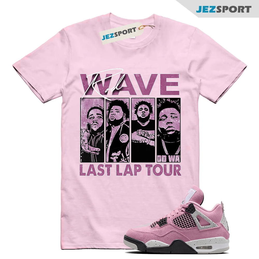 Rod Wave Last Lap Tour Unisex Shirt To Match Air Jordan 4 Orchid AQ9129-501, Shirt In Light Pink To Match Sneaker T-Shirt, Sneaker Match Tee