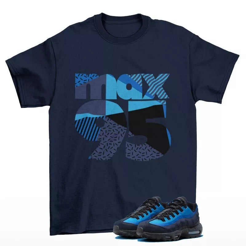Throwback 95 Sneaker Shirt to Match Air Max 95 Stash Harbor Blue HF5515-400 T-Shirt, Sneaker Match Tee