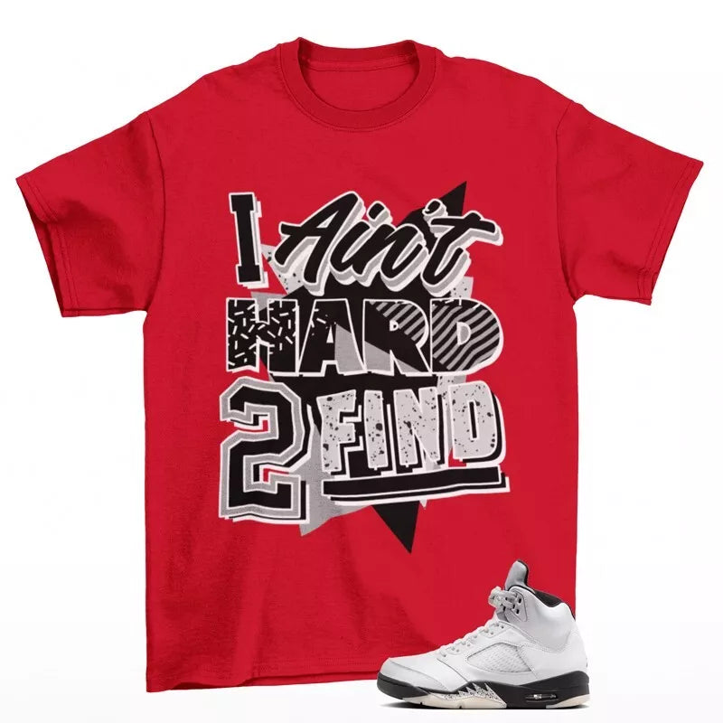 Rare Find Shirt Red to Match Jordan 5 Retro Reverse Metallic DD0587-110 T-Shirt, Sneaker Match Tee