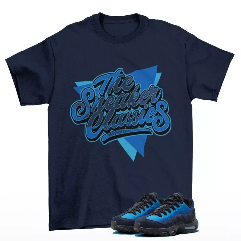 Sneaker Classic Shirt to Match Air Max 95 Stash Harbor Blue HF5515-400 T-Shirt, Sneaker Match Tee