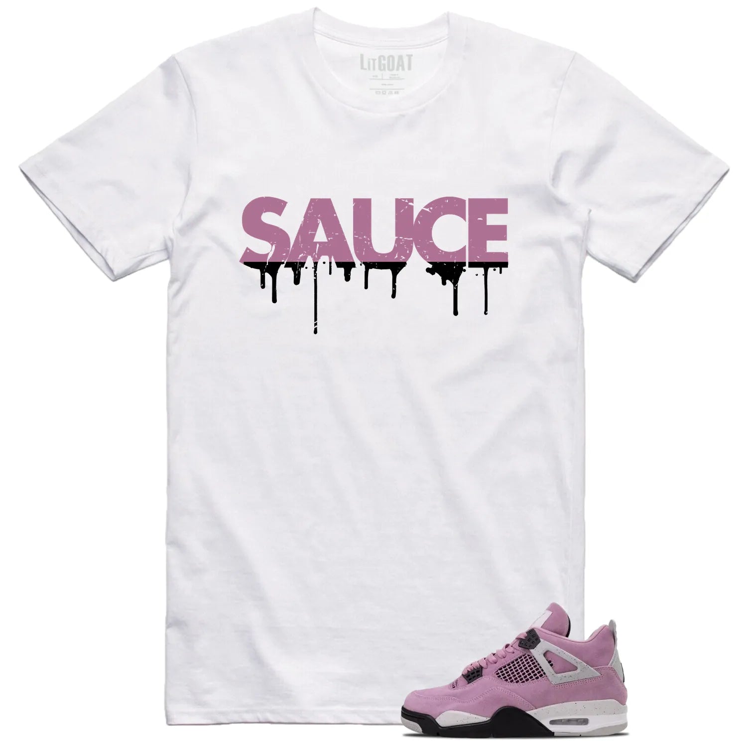 Sauce Tee to Match Your WMNS Air Jordan 4 Retro Orchid AQ9129-501 T-Shirt, Sneaker Match Tee