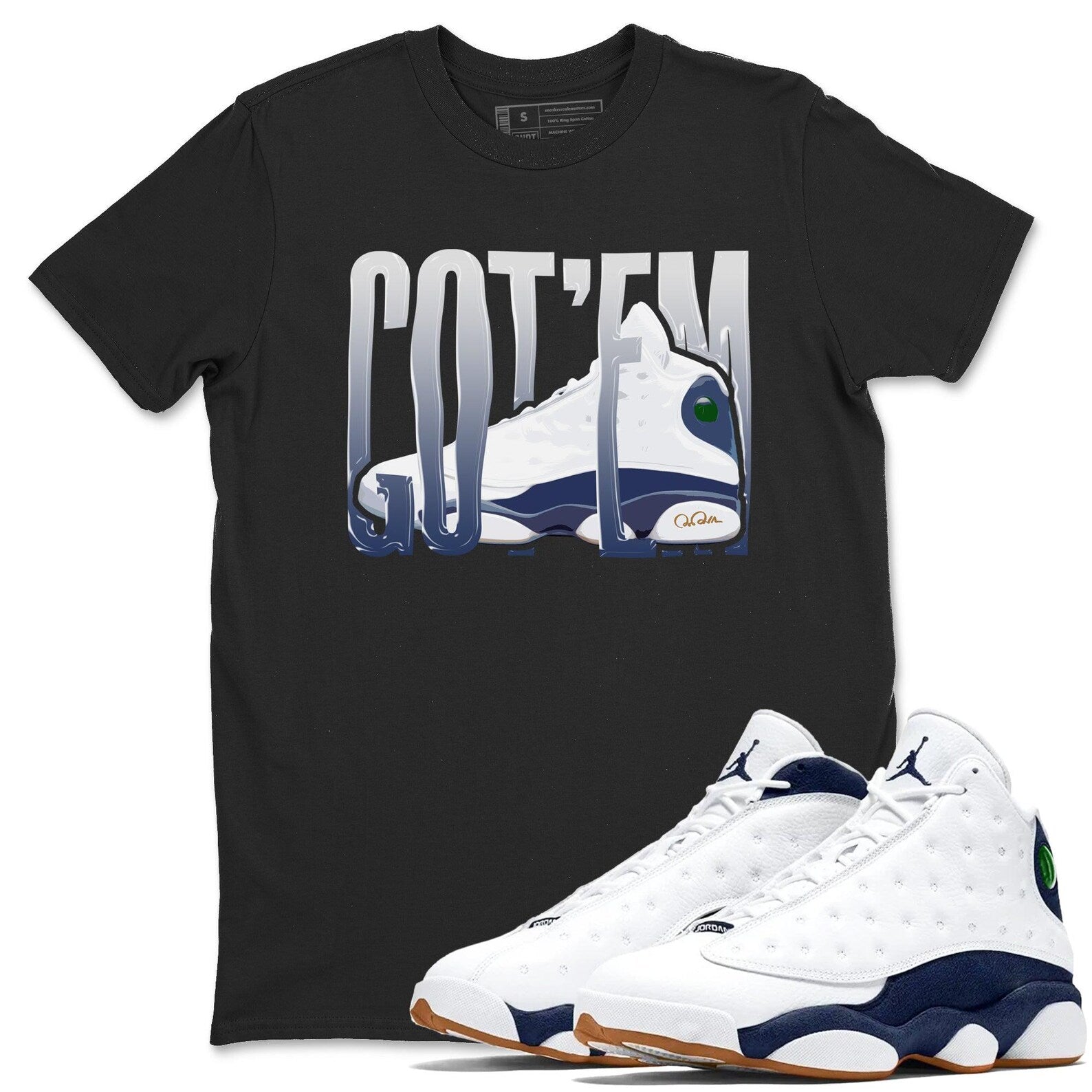 Wiggling Gotem T-Shirts To Match Jordans Streetwear 13s Retro Midnight Navy,  414571-140 T-Shirt, Sneaker Match Tee