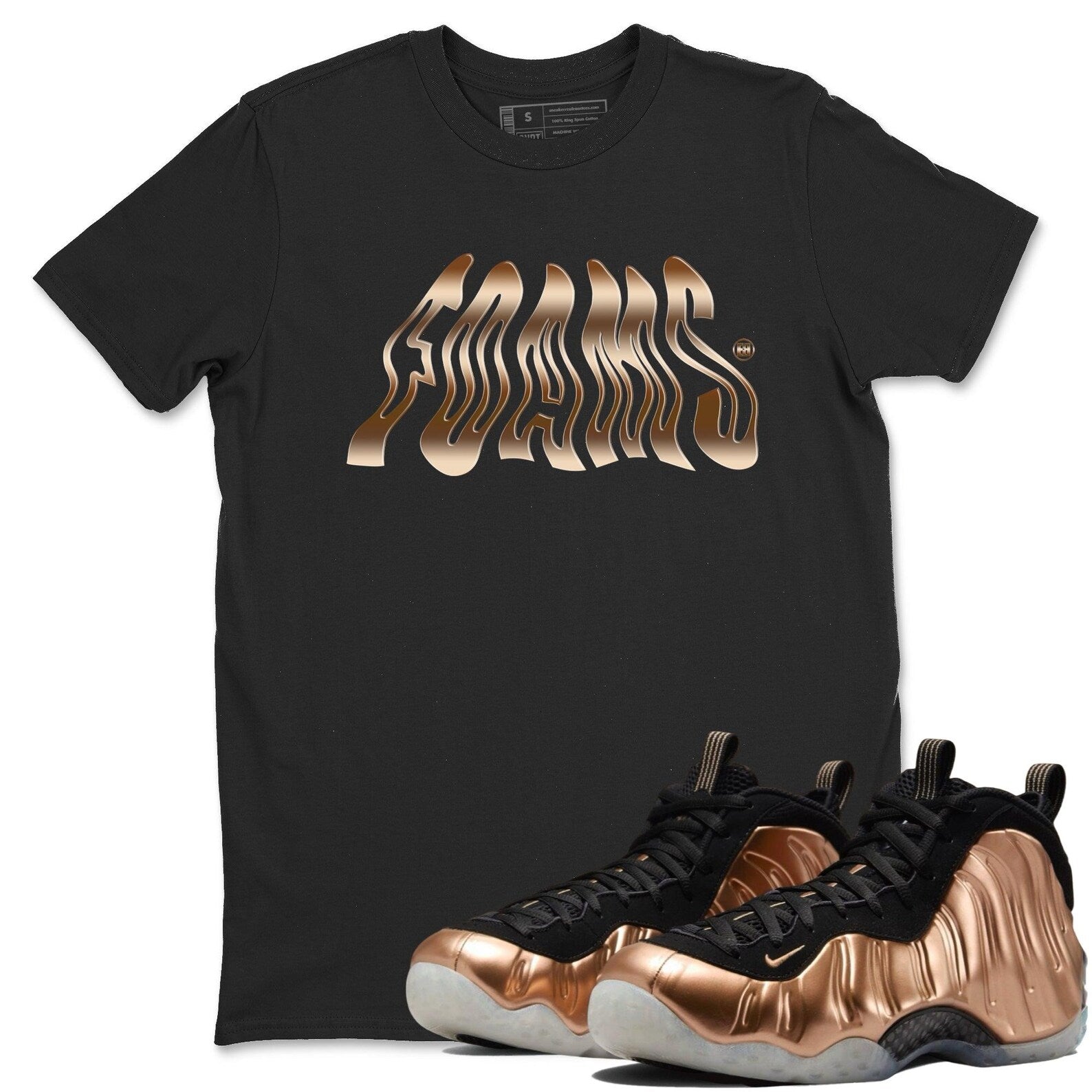 Foams Unisex Shirts To Match Jordans Air Foamposite One Metallic Copper, FZ9902-001 T-Shirt, Sneaker Match Tee