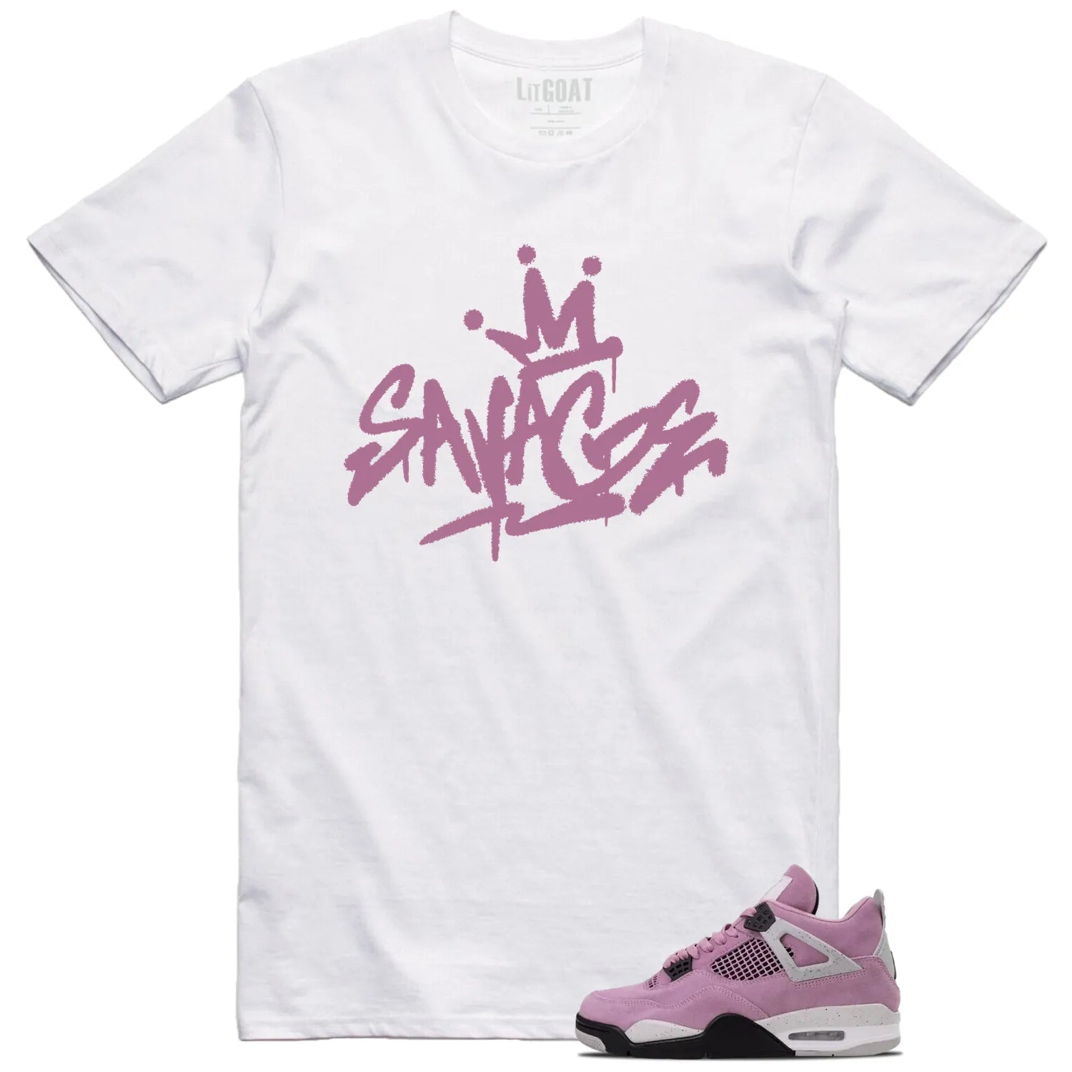 Savage Style Shirt for WMNS Air Jordan 4 Retro Orchid Lovers AQ9129-501 T-Shirt, Sneaker Match Tee