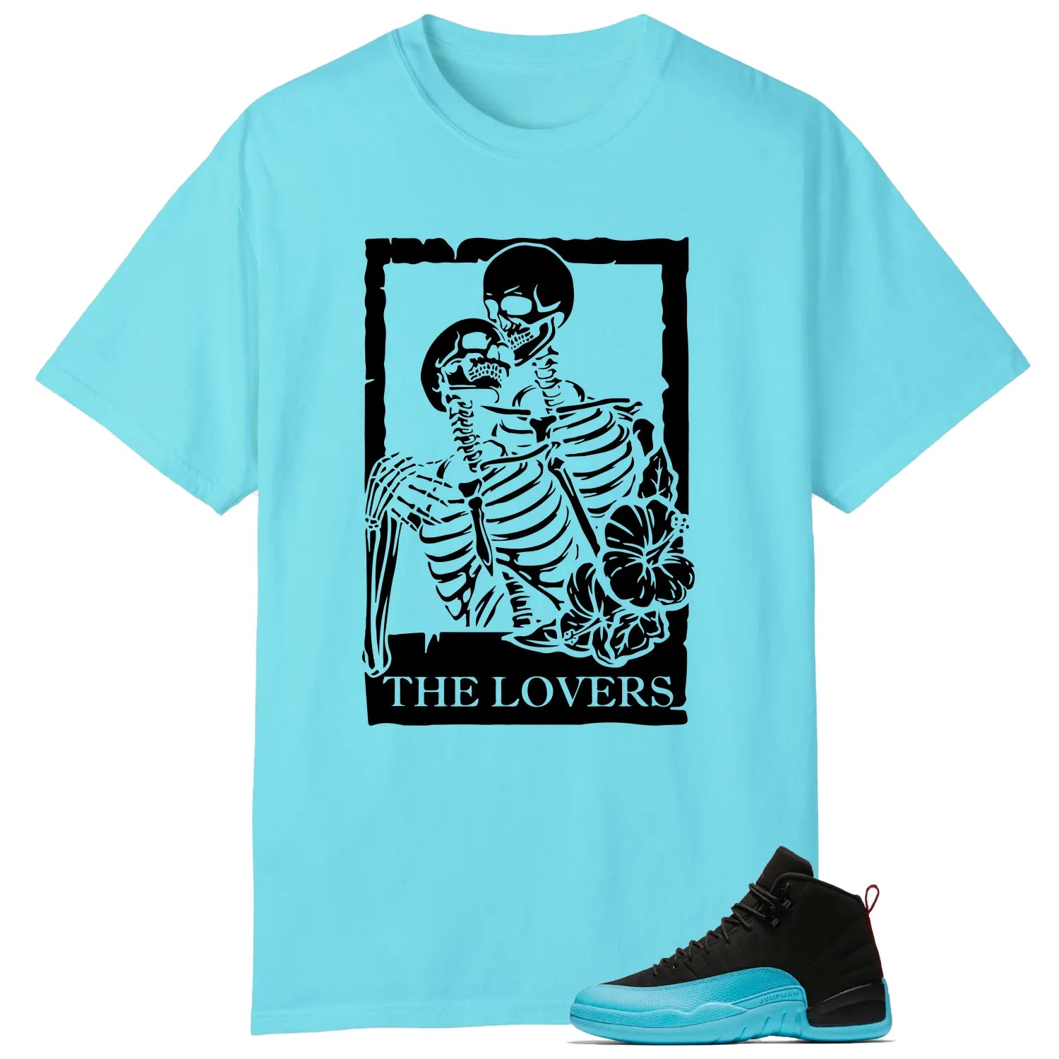 Lovers Tee for AIR JORDAN 12 GAMMA BLUE Sneakers 130690-027 T-Shirt, Sneaker Match Tee
