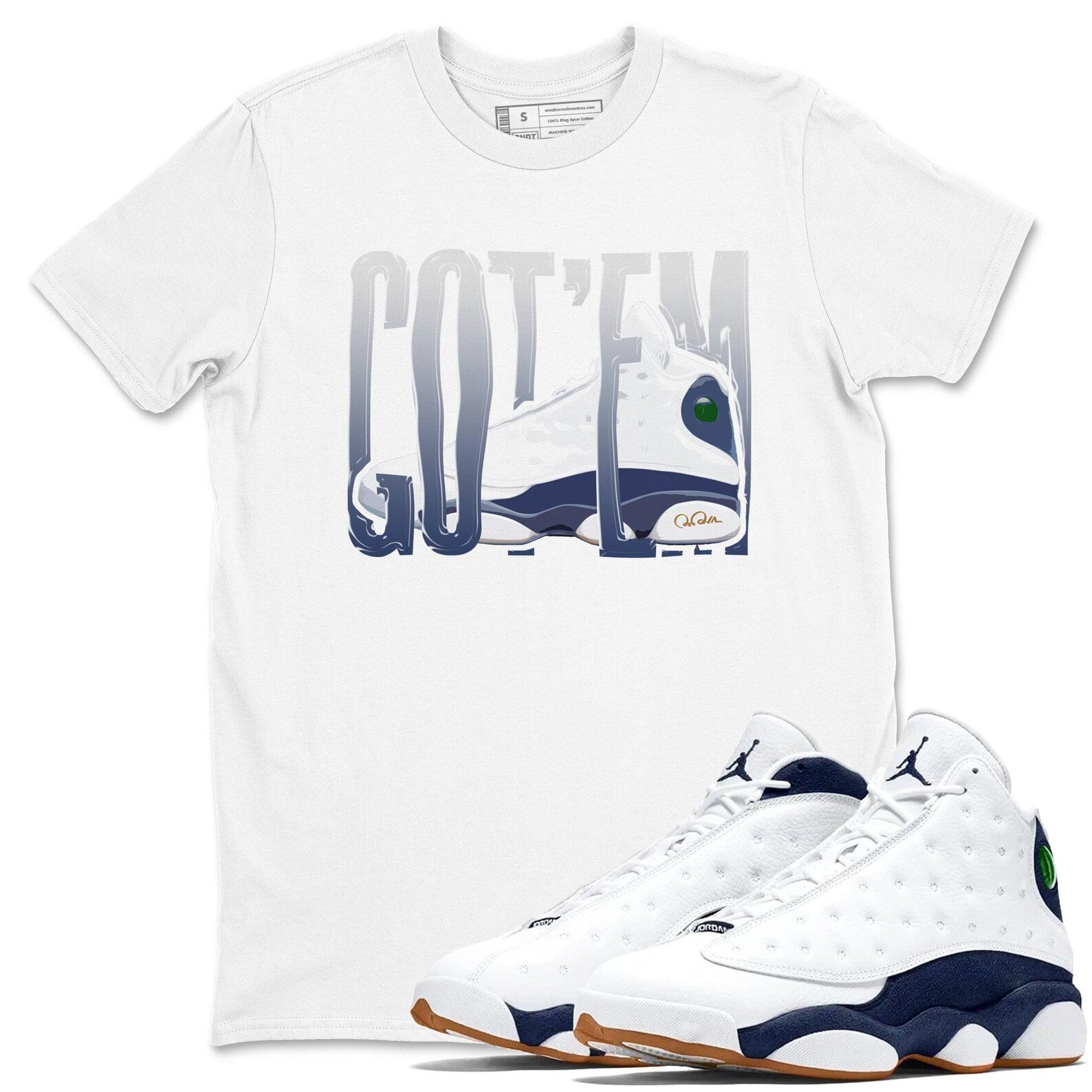 Wiggling Gotem T-Shirts To Match Jordans Streetwear 13s Retro Midnight Navy,  414571-140 T-Shirt, Sneaker Match Tee
