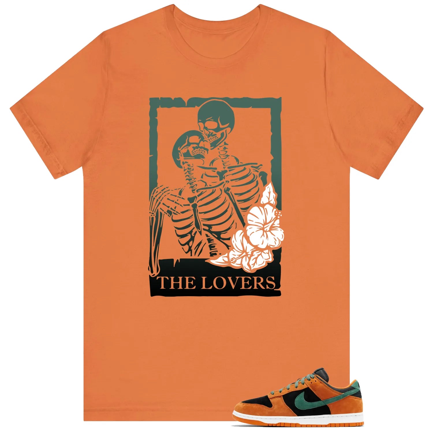 Lovers Tee for Dunk Low Ceramic Black Nori  Sneakers DA1469-001 T-Shirt, Sneaker Match Tee