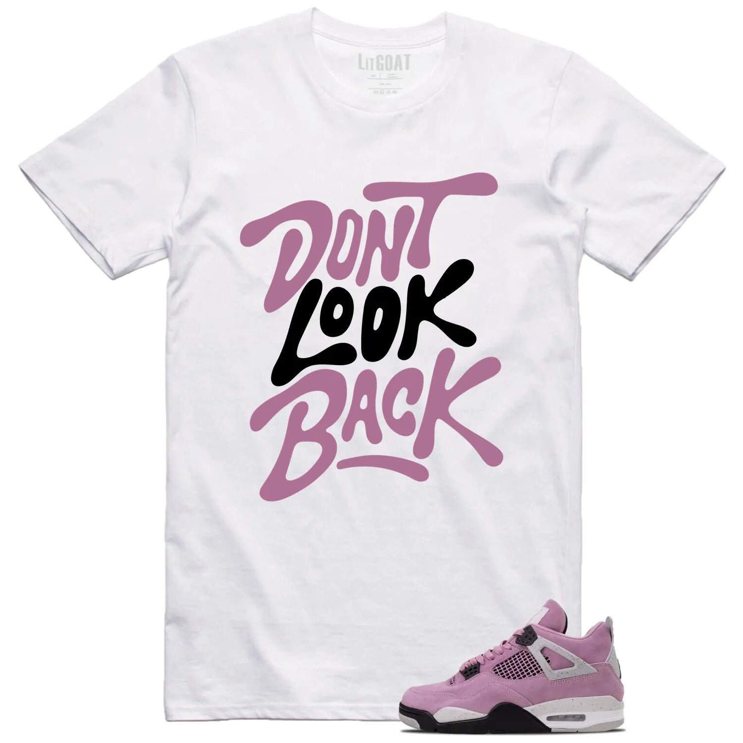 WMNS Air Jordan 4 Retro Orchid Style: Don’t Look Back Shirt AQ9129-501 T-Shirt, Sneaker Match Tee