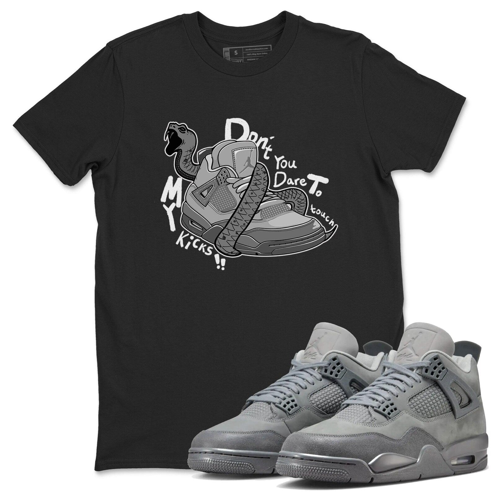 Don't Touch My Kicks Sneaker T-Shirt To Match Jordan Jordan 4 SE Wet Cement, FQ7928-001 T-Shirt, Sneaker Match Tee