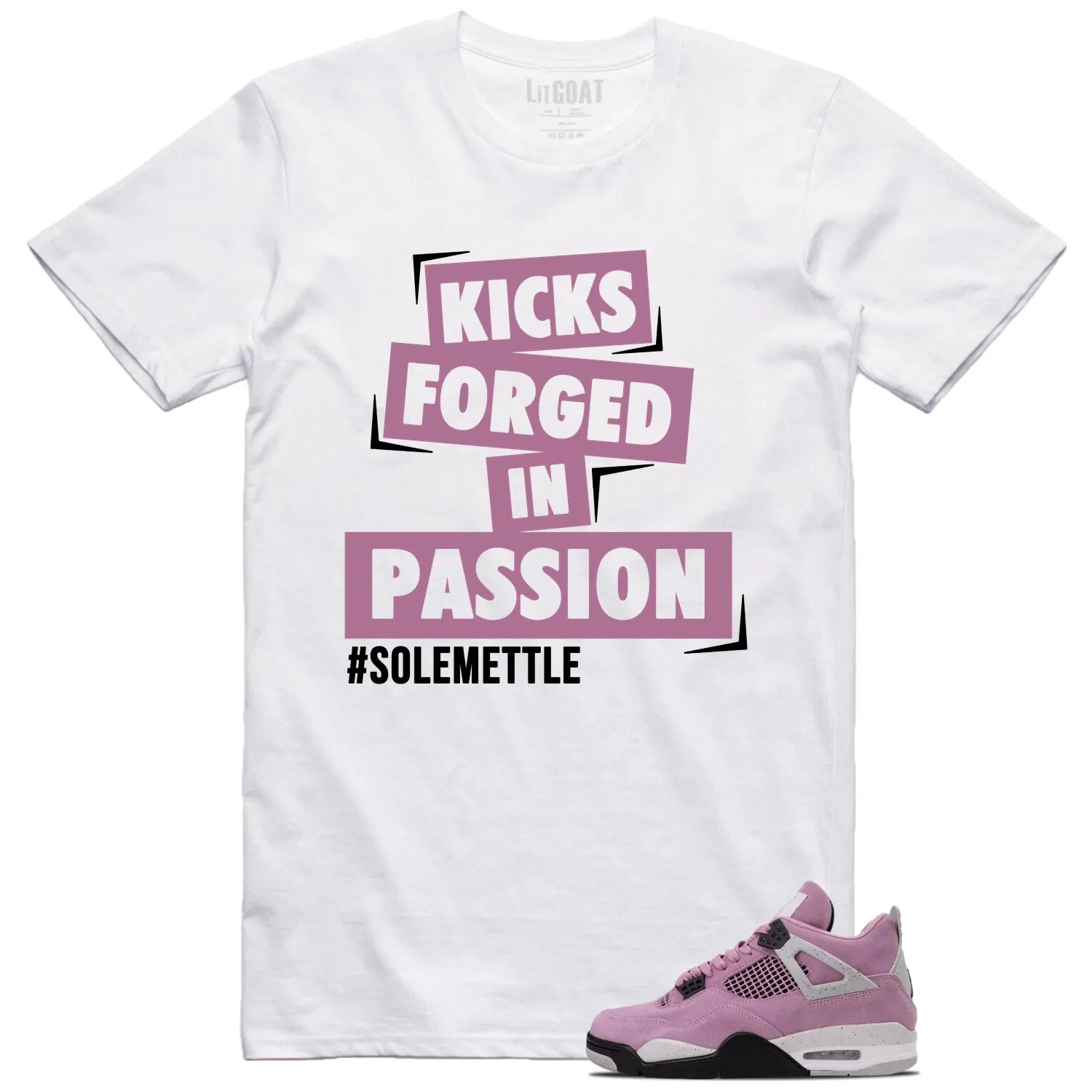 Passion Kicks Tee  Perfect Match for WMNS Air Jordan 4 Retro Orchid AQ9129-501 T-Shirt, Sneaker Match Tee