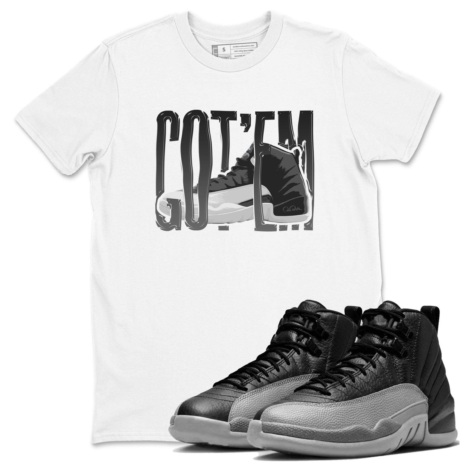 Wiggling Gotem Unisex Shirts To Match Jordans 12s Retro Black Wolf Grey, CT8013-010 T-Shirt, Sneaker Match Tee