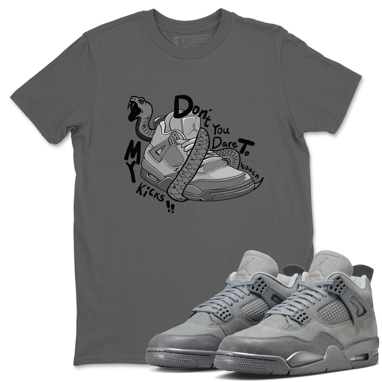 Don't Touch My Kicks Sneaker T-Shirt To Match Jordan Jordan 4 SE Wet Cement, FQ7928-001 T-Shirt, Sneaker Match Tee