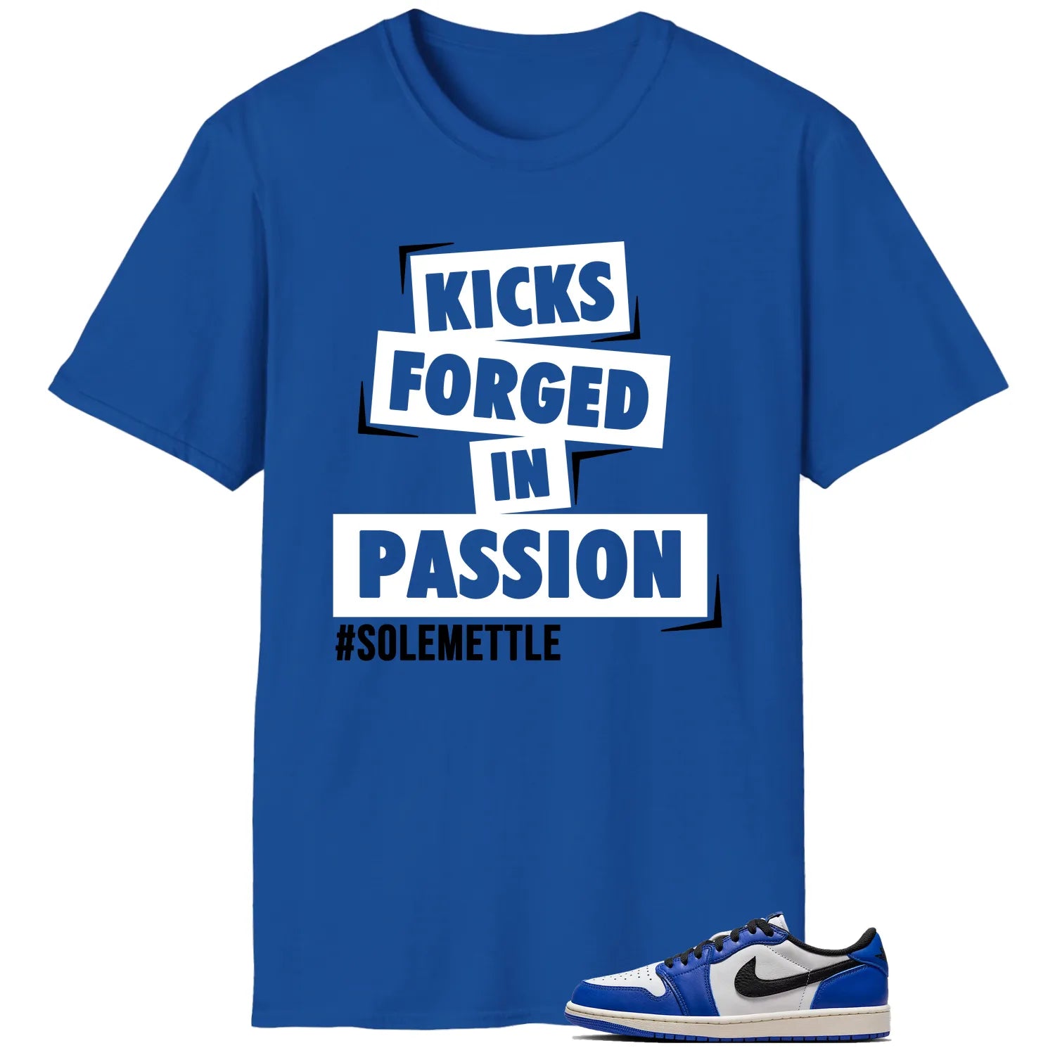 Passion Kicks Tee , Perfect Match for Air Jordan 1 Low Game Royal CZ0790-140 T-Shirt, Sneaker Match Tee