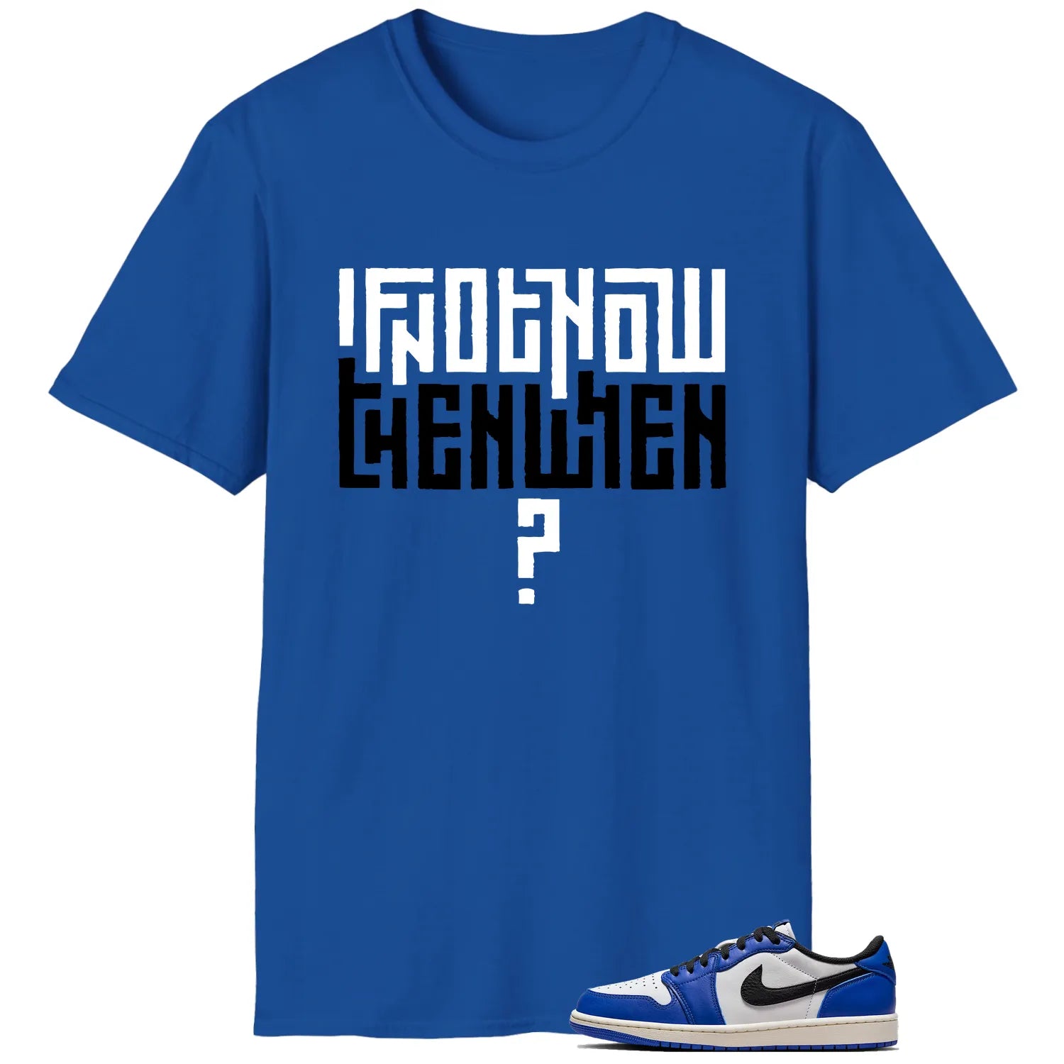 Air Jordan 1 Low Game Royal Style T-shirt Motivational Graphic CZ0790-140 T-Shirt, Sneaker Match Tee