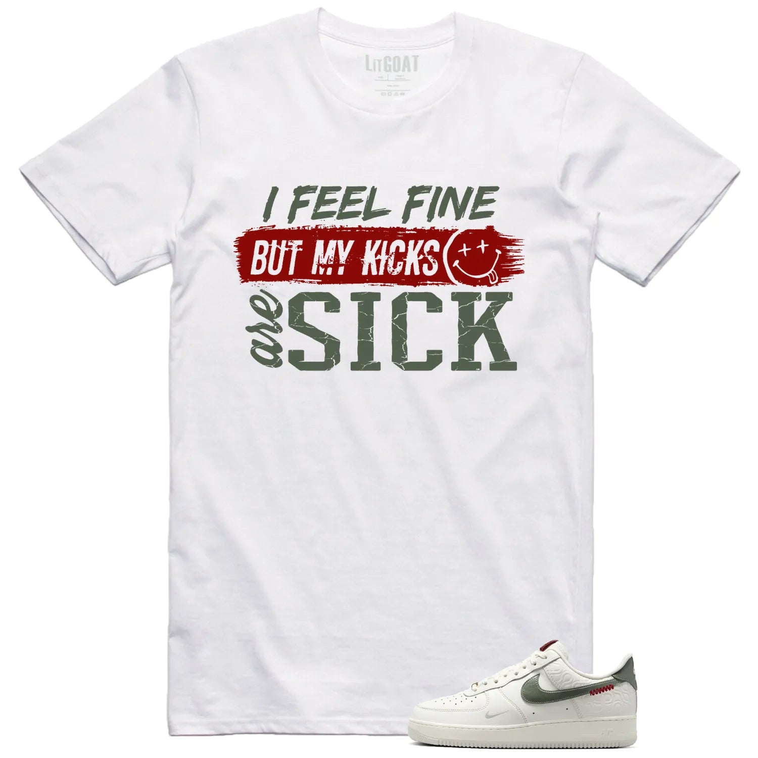 Air Force 1 Low Year Of The Snake Match: Sick Kicks Shirt HV5979-130 T-Shirt, Sneaker Match Tee