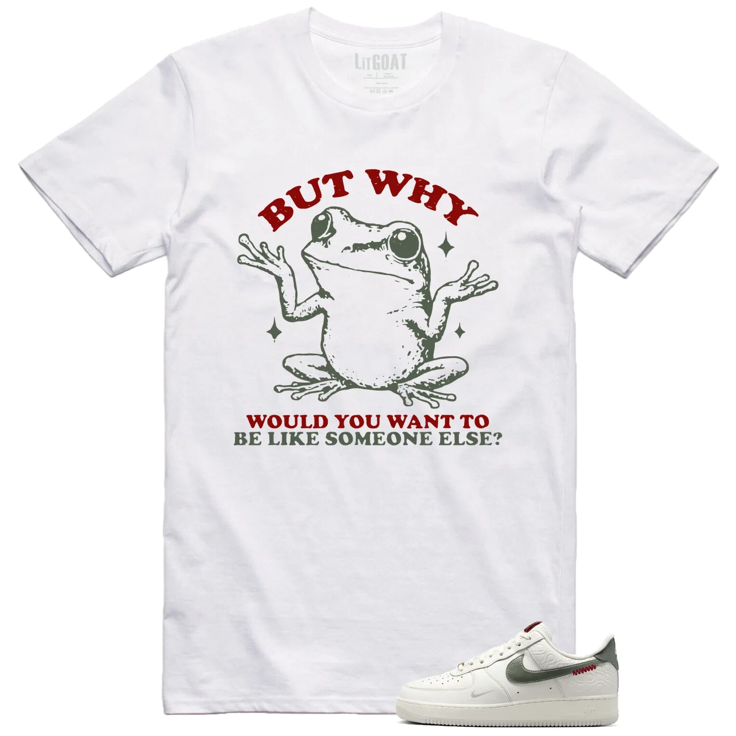 Funny But Why Shirt for Air Force 1 Low Year Of The Snake HV5979-130 T-Shirt, Sneaker Match Tee