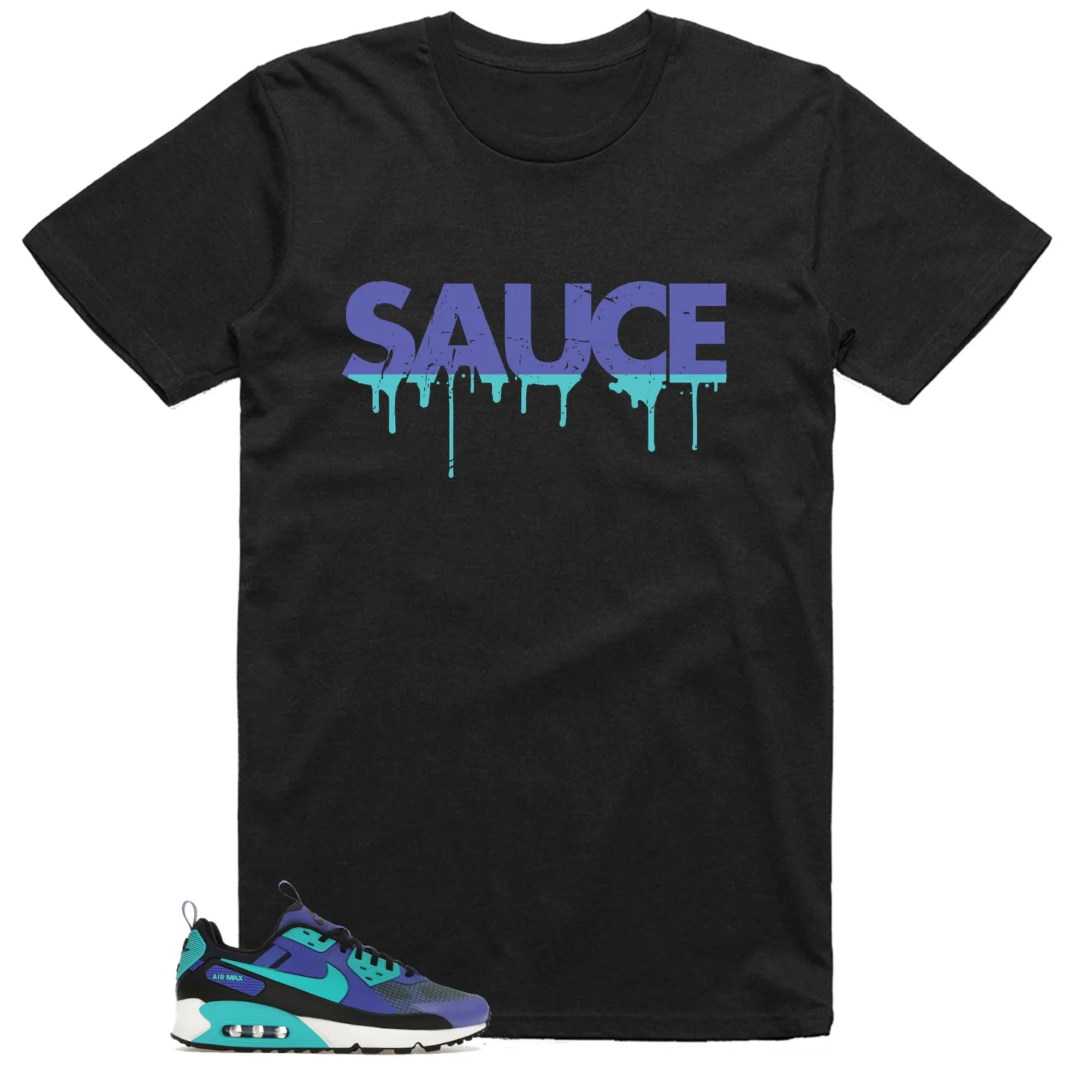 Sauce Tee to Match Your Air Max 90 Drift Persian Violet FB2877-500 T-Shirt, Sneaker Match Tee