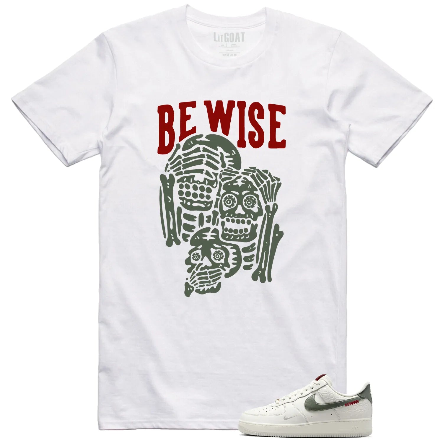 Air Force 1 Low Year Of The Snake ‘Be Wise’ Matching Shirt HV5979-130 T-Shirt, Sneaker Match Tee