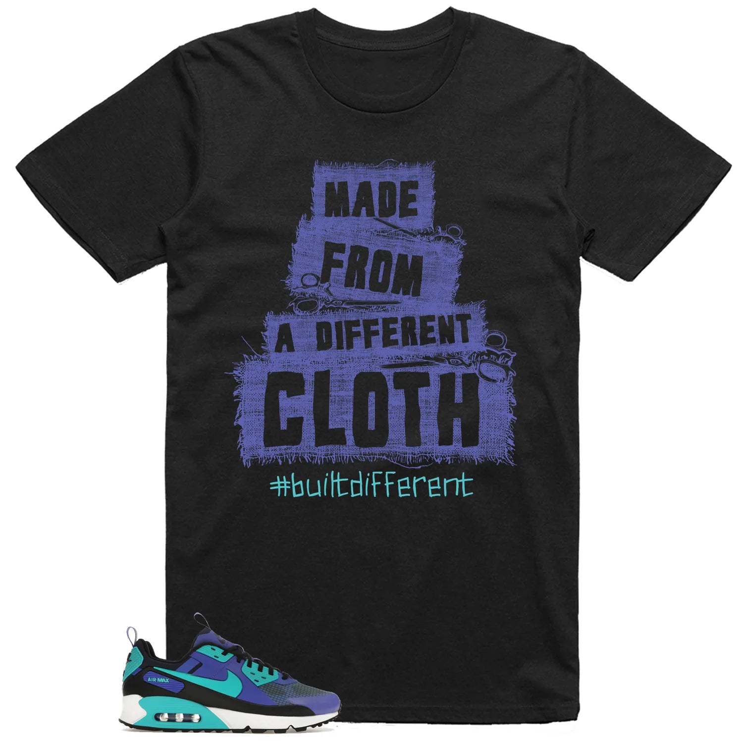 Built Different Tee for Air Max 90 Drift Persian Violet FB2877-500 T-Shirt, Sneaker Match Tee