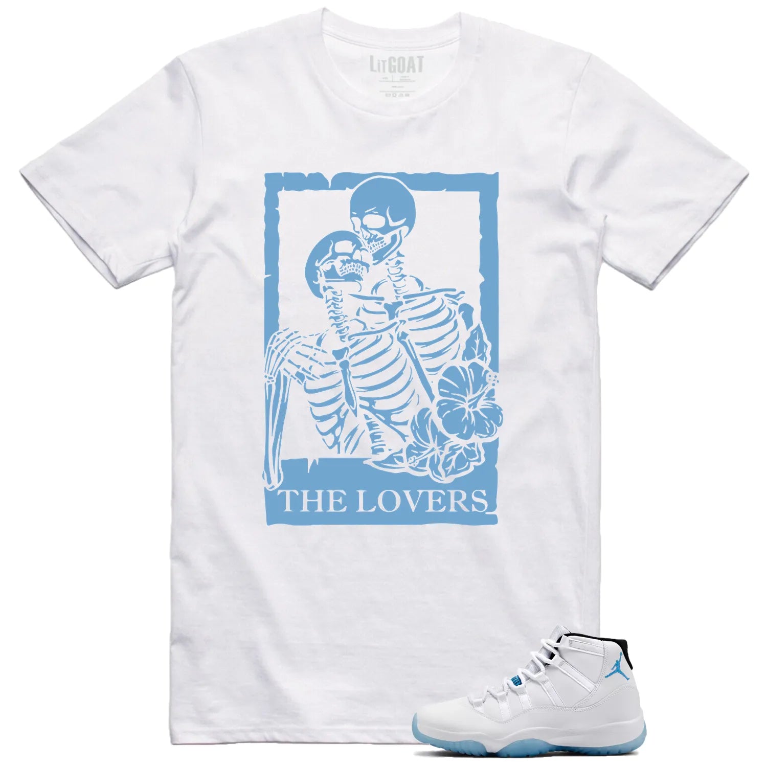Lovers Tee for Jordan 11 Legend Blue Sneakers CT8012-104 T-Shirt, Sneaker Match Tee