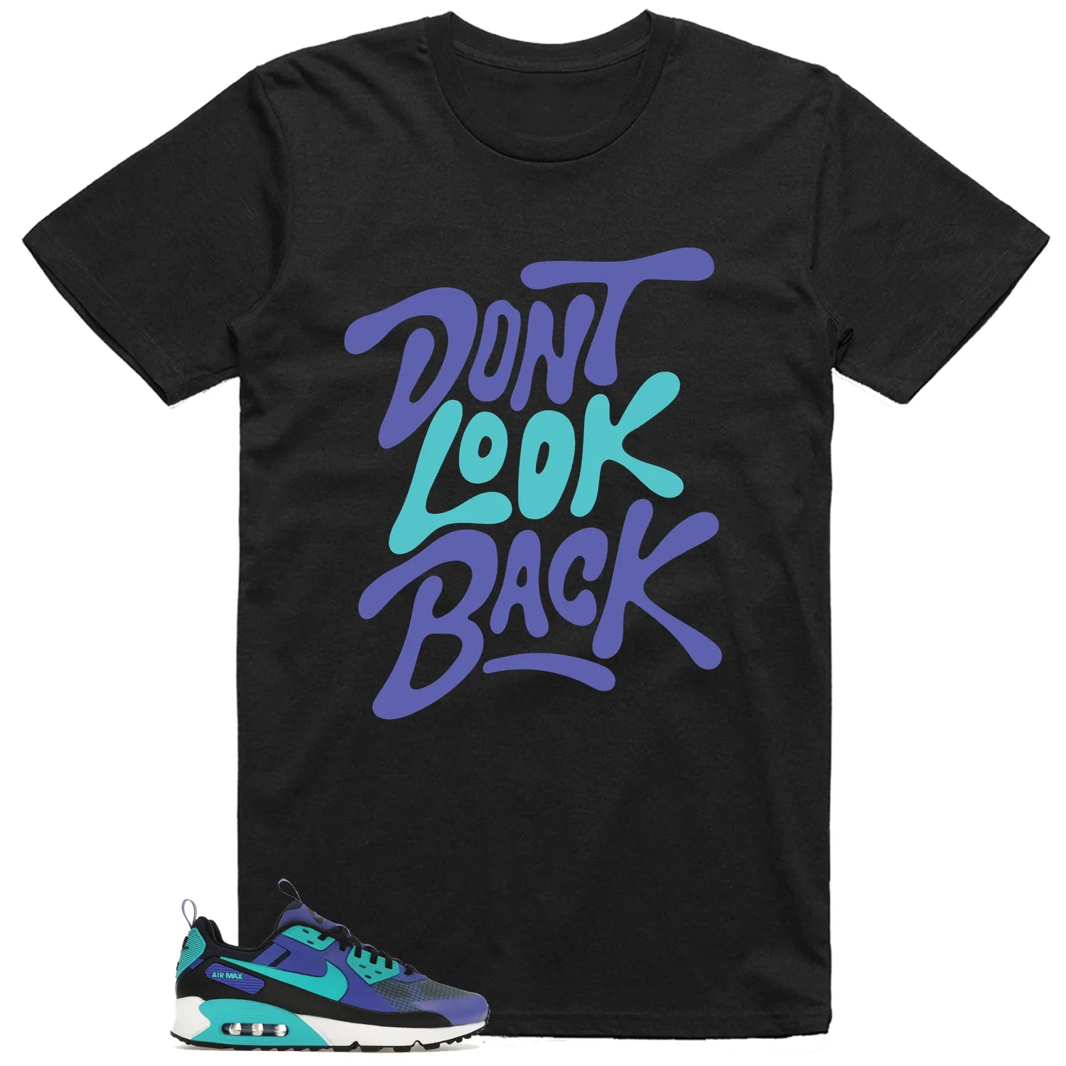 Air Max 90 Drift Persian Violet Style: Don’t Look Back Shirt FB2877-500 T-Shirt, Sneaker Match Tee
