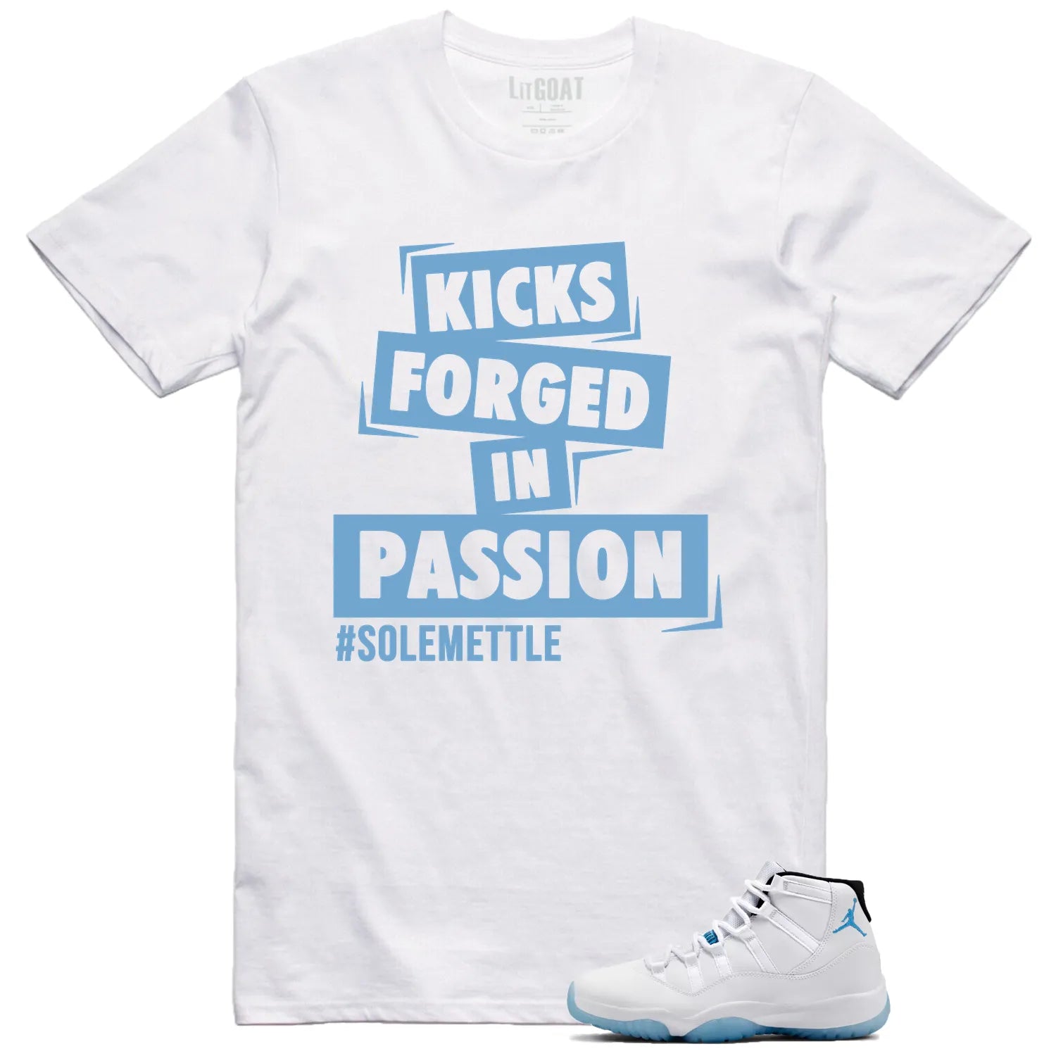 Passion Kicks Tee , Perfect Match for Jordan 11 Legend Blue CT8012-104 T-Shirt, Sneaker Match Tee