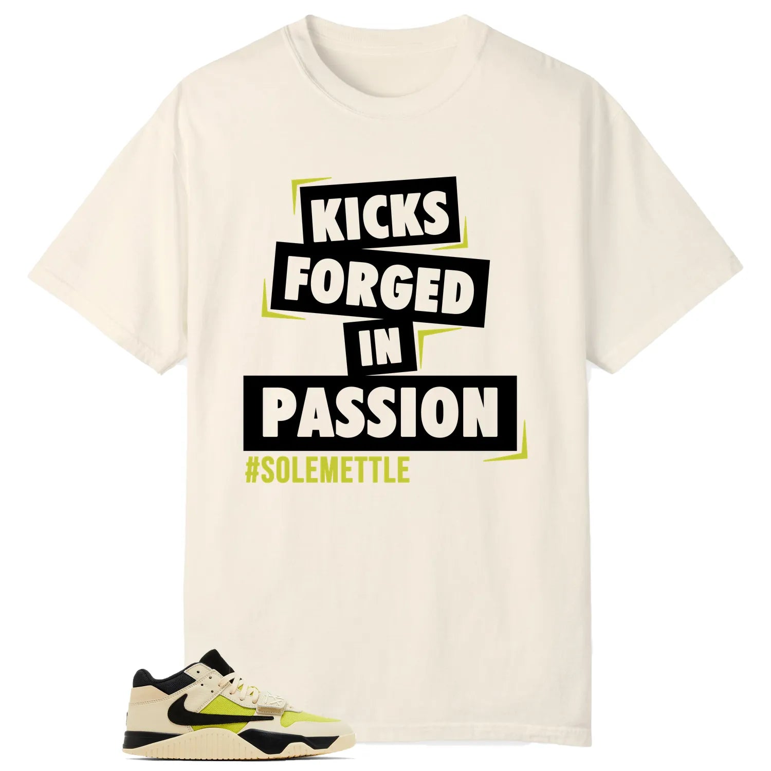 Passion Kicks Tee , Perfect Match for Jordan Jumpman x Travis Scott Bright Cactus FZ8117-102 T-Shirt, Sneaker Match Tee