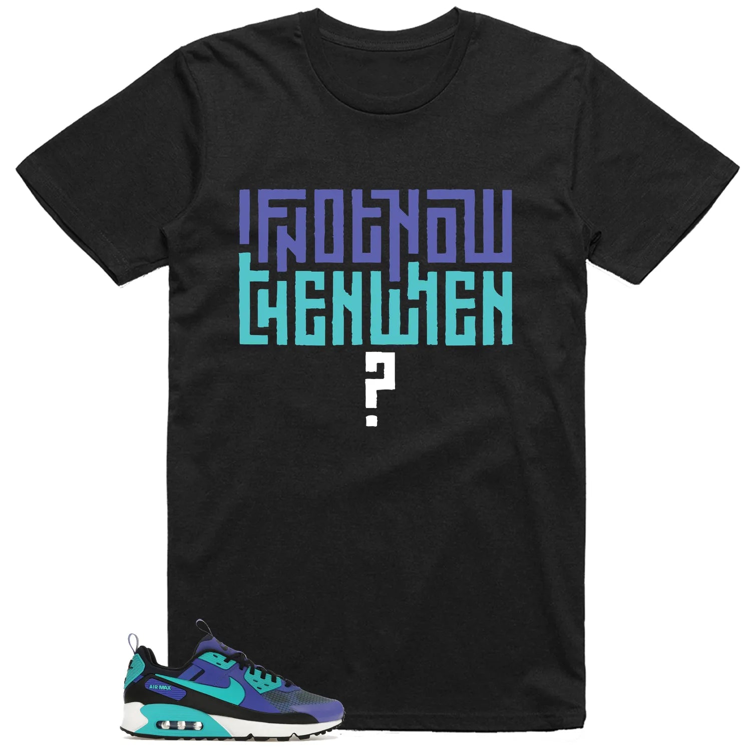 Air Max 90 Drift Persian Violet Style T-shirt Motivational Graphic FB2877-500 T-Shirt, Sneaker Match Tee