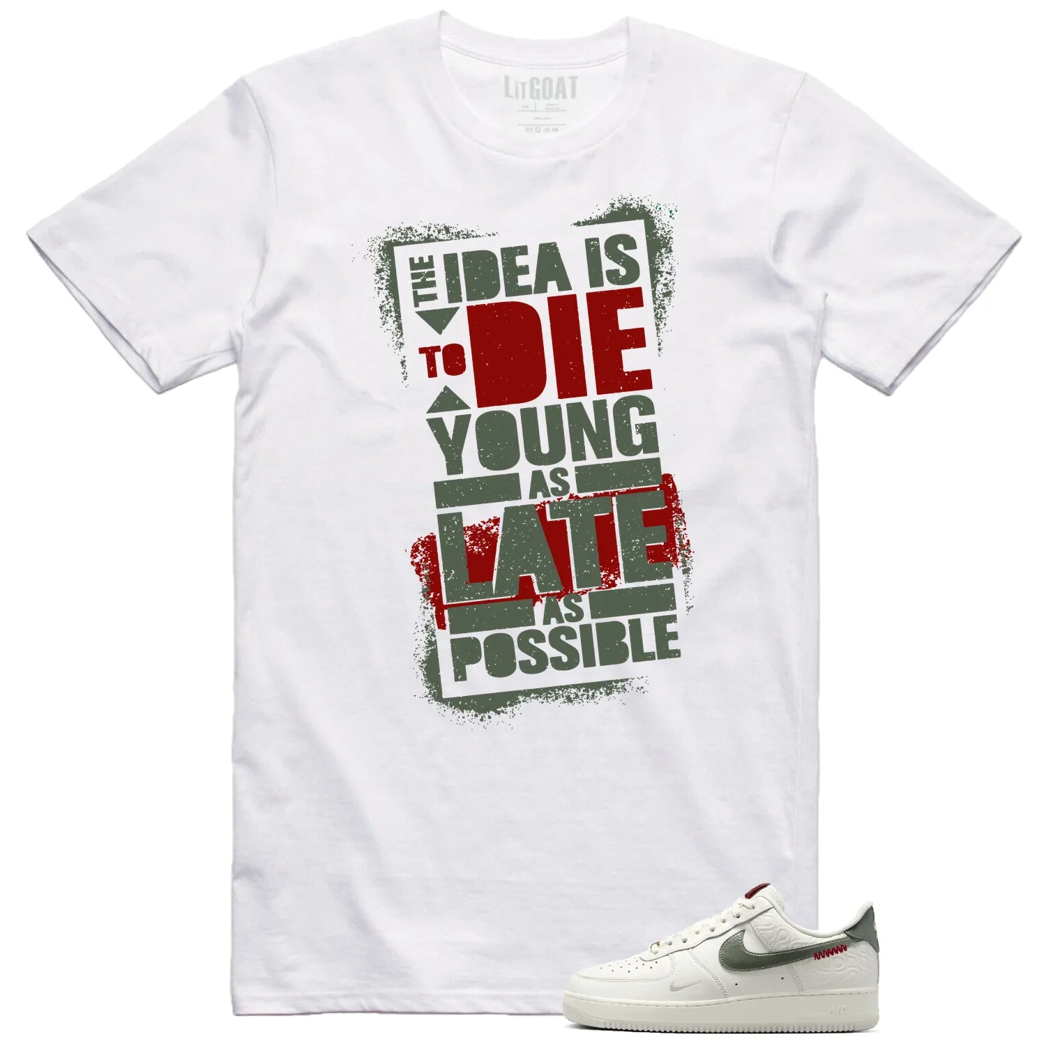 Die Young MatchShirt to Style Air Force 1 Low Year Of The Snake HV5979-130 T-Shirt, Sneaker Match Tee