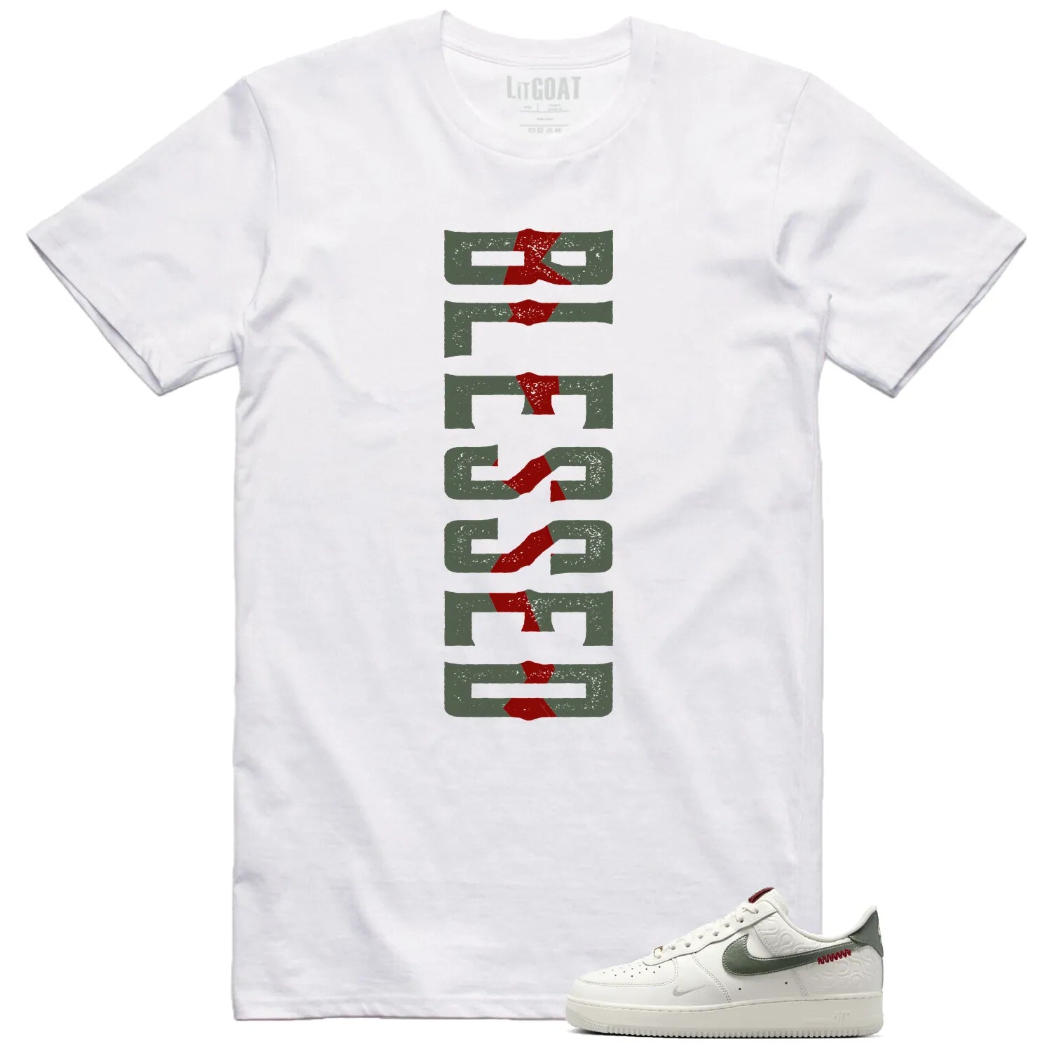 Blessed Tee , Air Force 1 Low Year Of The Snake Match HV5979-130 T-Shirt, Sneaker Match Tee