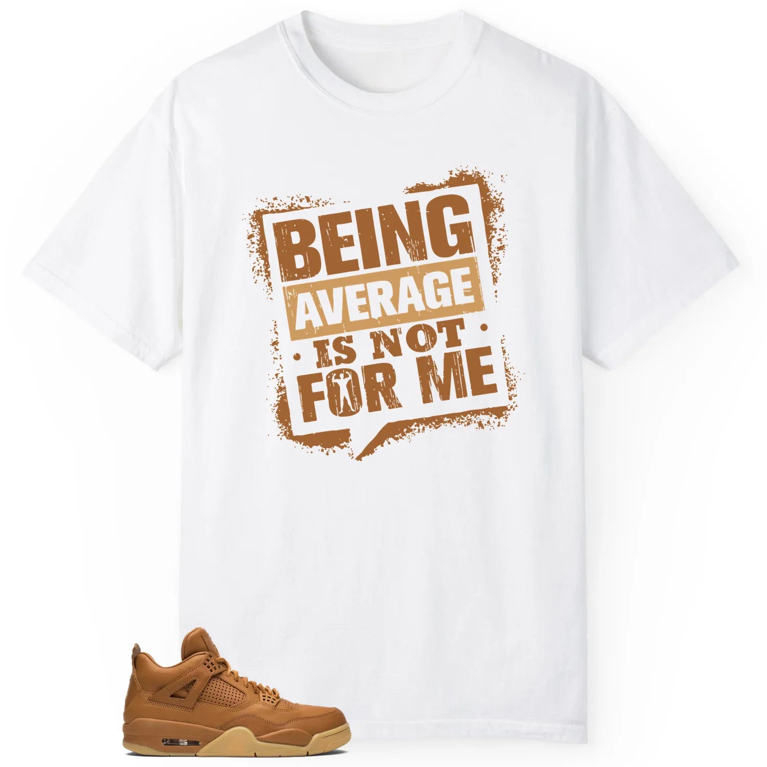 Average Not Me Tee Matches Jordan 4 Retro Ginger Wheat Sneaker 819139-205 T-Shirt, Sneaker Match Tee